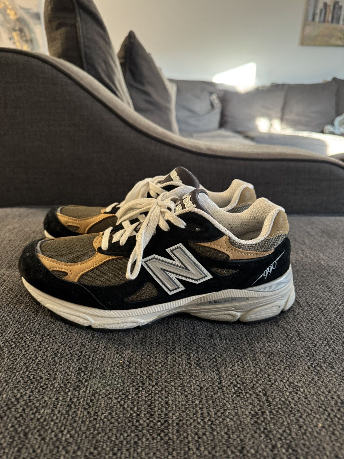 New Balance Teddy Santis x New Balance 990v3 Made in USA 'Black Tan' Size US 7.5 / EU 40-41 - 2 Thumbnail