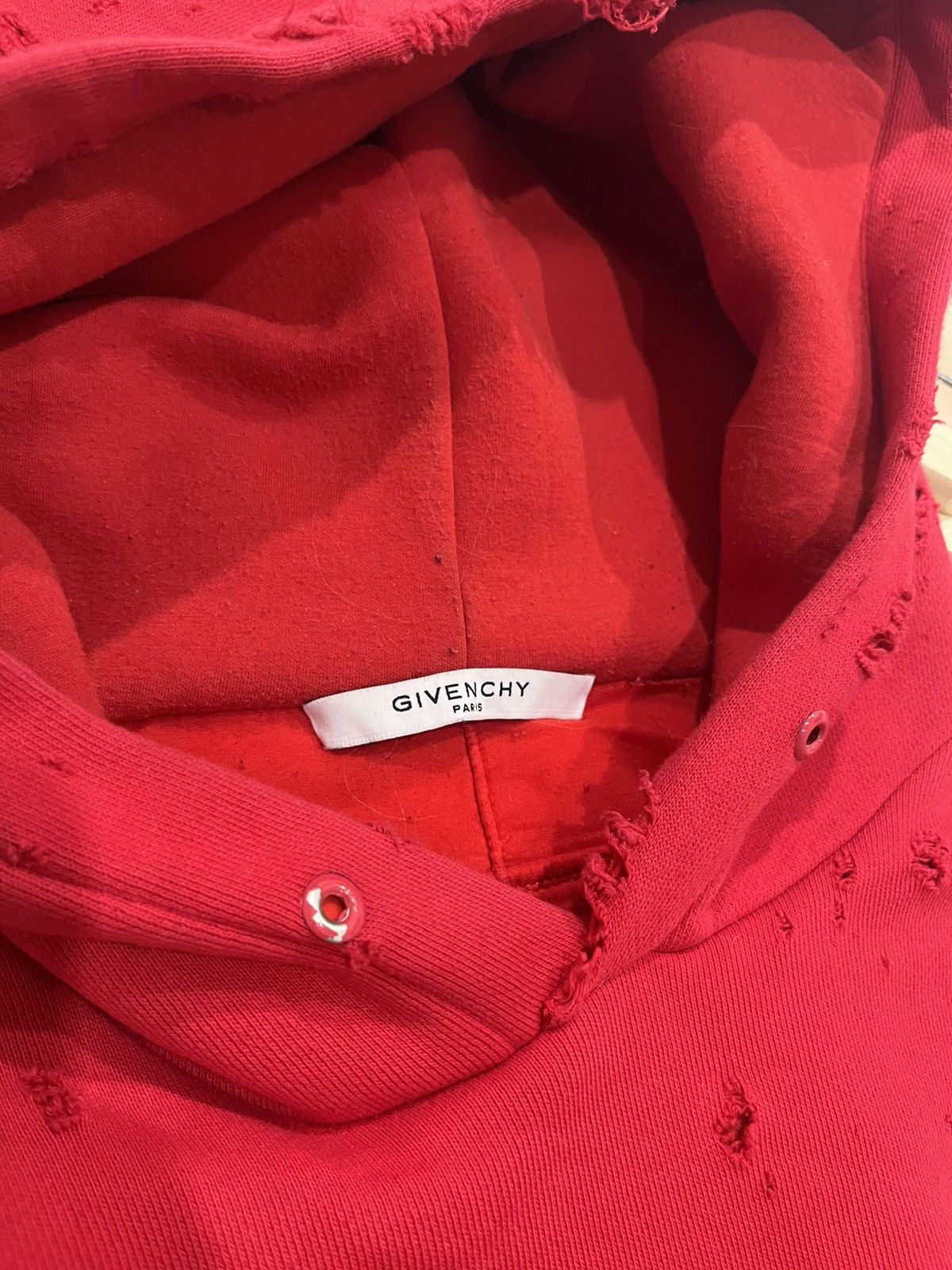 Givenchy Givenchy Distressed Hoodie Size US S / EU 44-46 / 1 - 7 Thumbnail