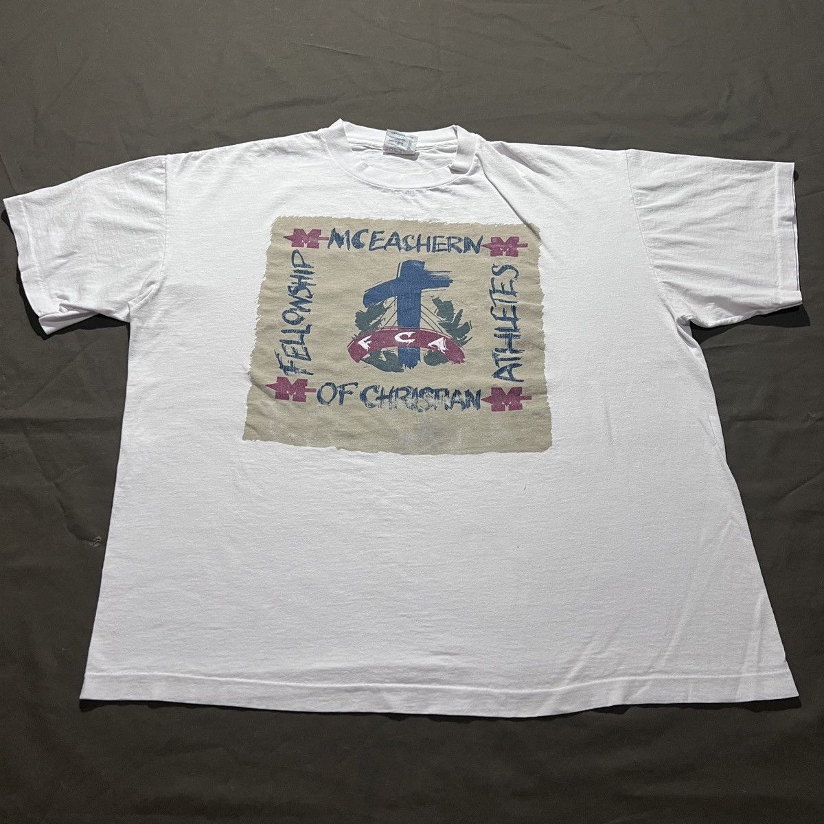 Vintage Vintage 90s FCA Bible Study Jesus God Holy Promo Tee 2XL Size US XXL / EU 58 / 5 - 2 Thumbnail