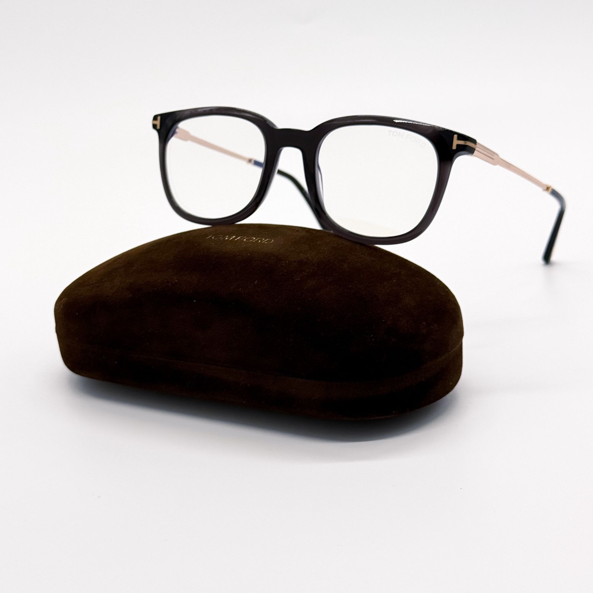 Tom Ford NEW TOM FORD EYEGLASSES TF5904 005 GRAY/GOLD MEN FT5904 005 Size ONE SIZE - 1 Thumbnail