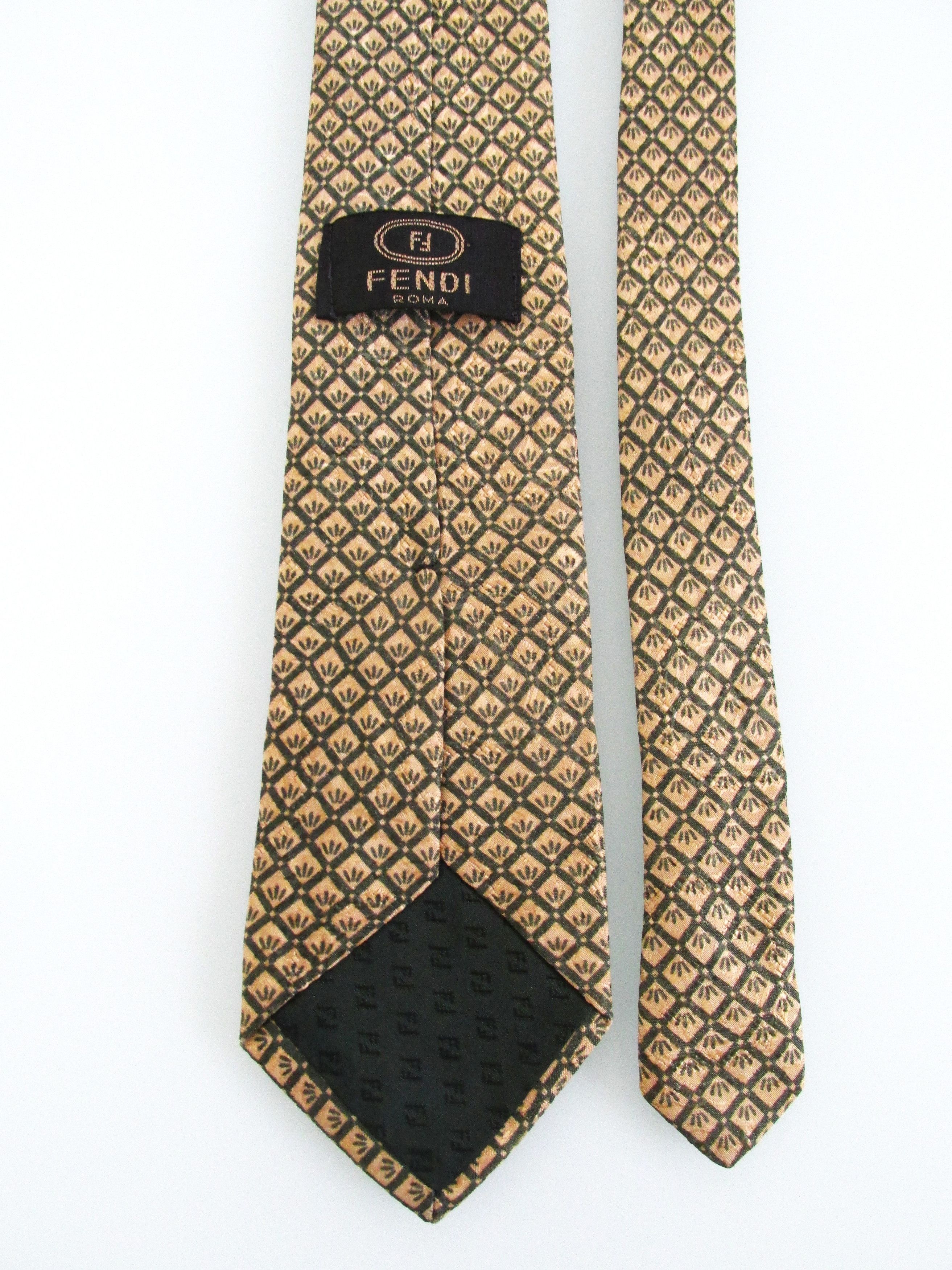 Fendi Fendi Men's Silk Tie Size ONE SIZE - 4 Thumbnail