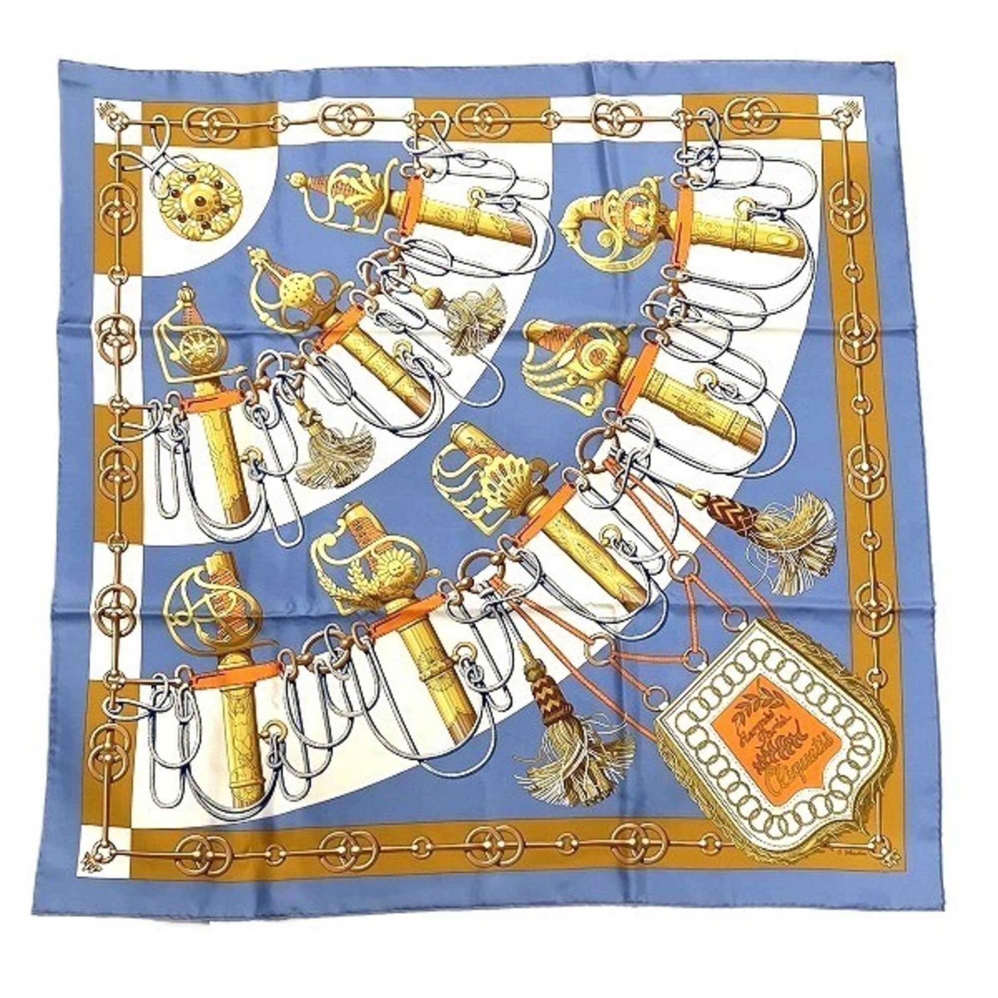 image of Hermes Carre 90 Cricketis Accessories Scarf Women's