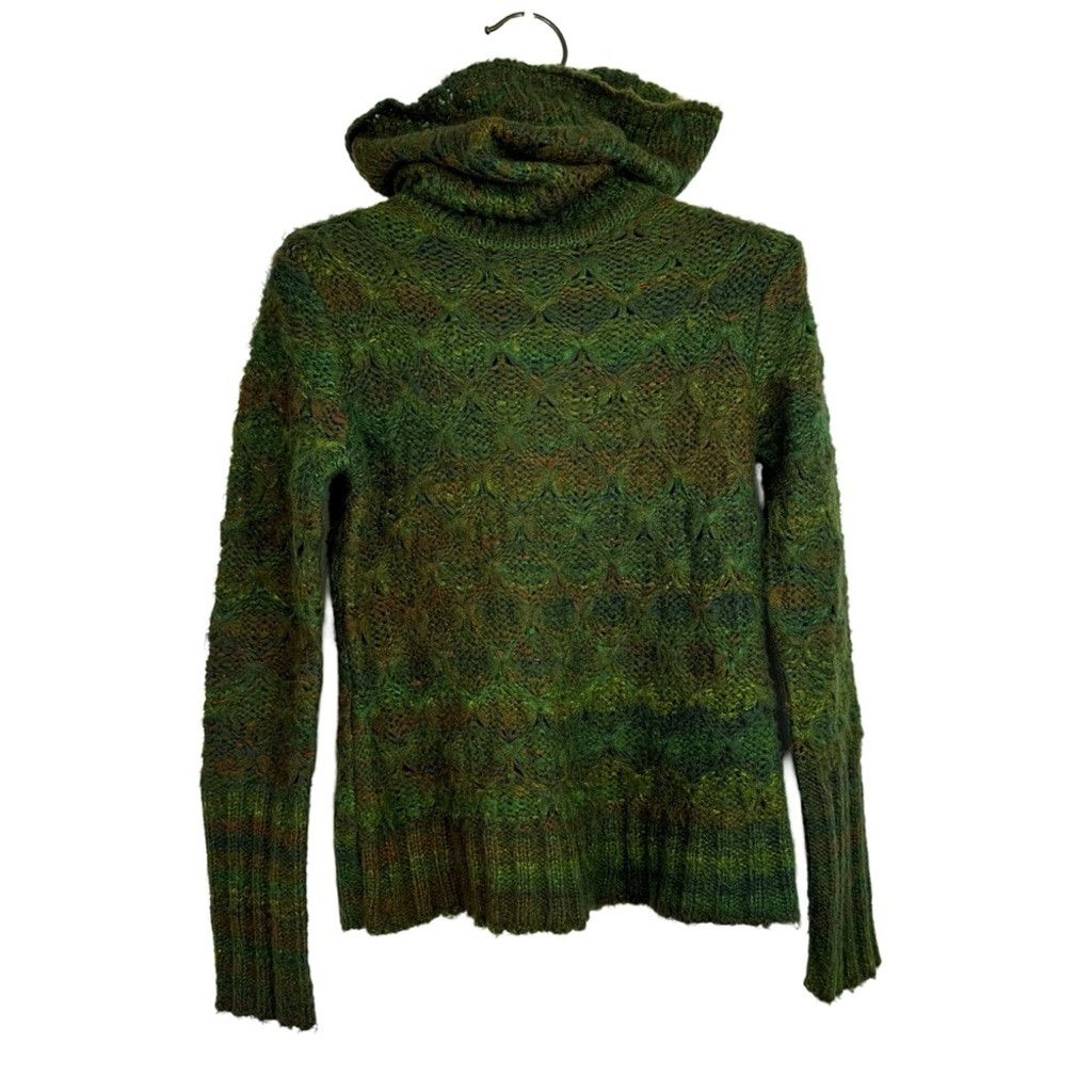 Other VTG CAROLE LITTLE Women's Green Colorful Cowl Neck Sweater S Size S / US 4 / IT 40 - 1 Thumbnail