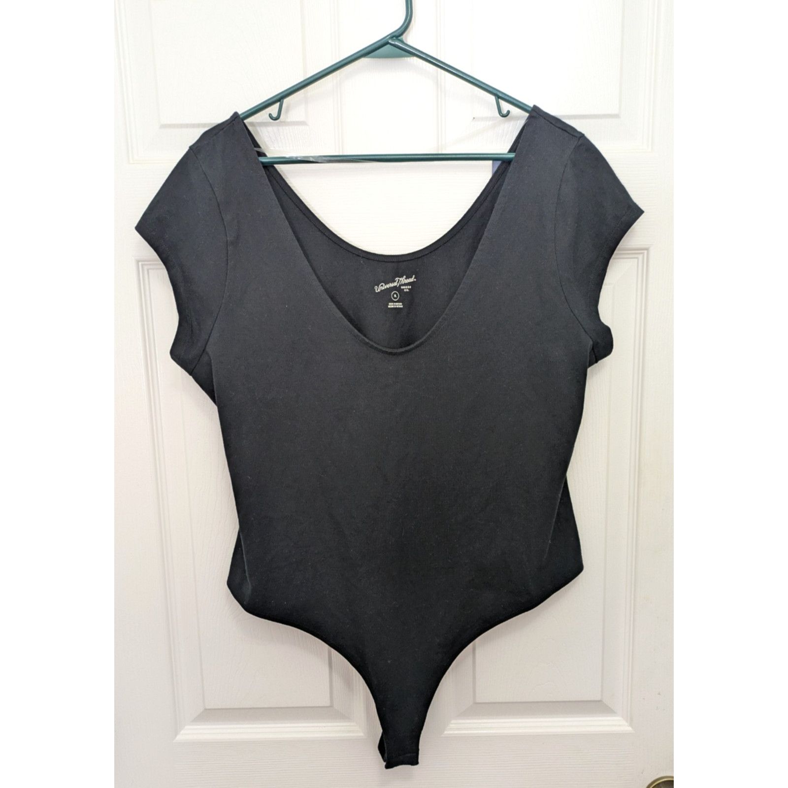 Target Basics Women's Voop Short Sleeve Bodysuit Black XL Thong Size XL / US 12-14 / IT 48-50 - 1 Thumbnail
