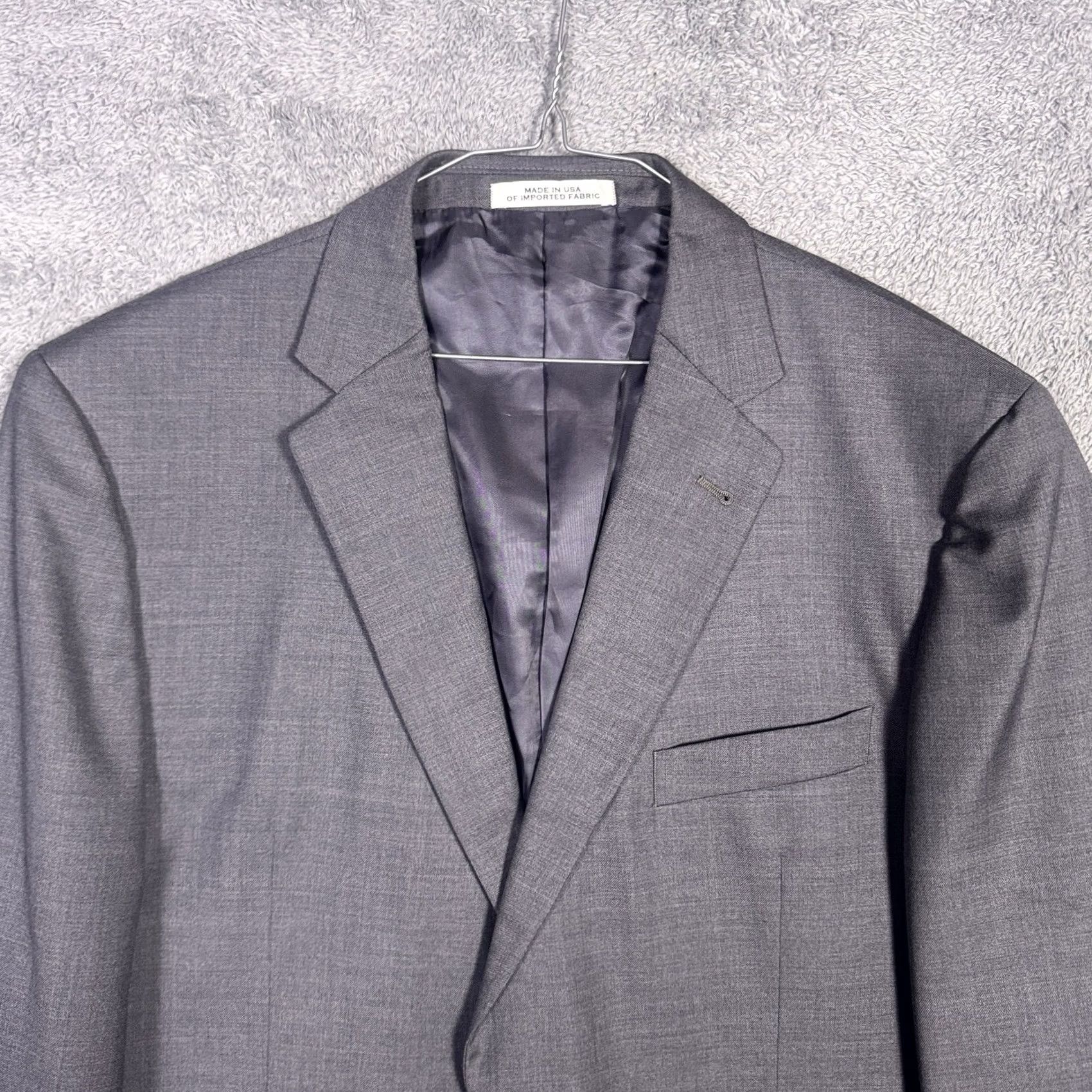 Joseph Abboud Joseph Abboud Blazer Men 44L Zignone Super 110s Wool Sport Coat Italy Size 44R - 4 Thumbnail