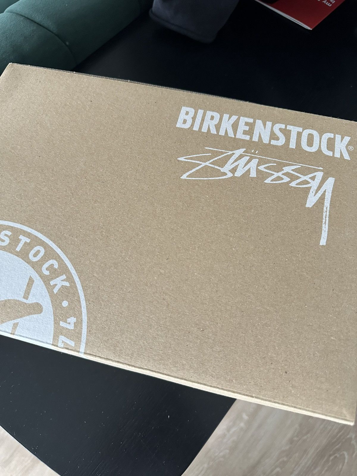 image of & Birkenstock Solana Shearling Slide in Beige, Men's (Size 7)