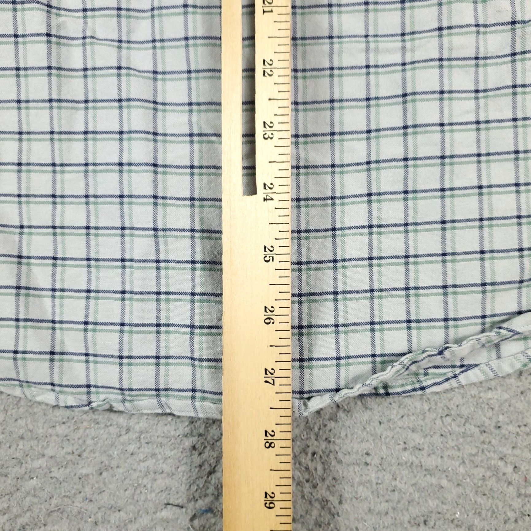 Abercrombie & Fitch Abercrombie & Fitch Shirt Mens Medium Blue Green Check Button Up Long Sleeve Size US XL / EU 56 / 4 - 5 Thumbnail