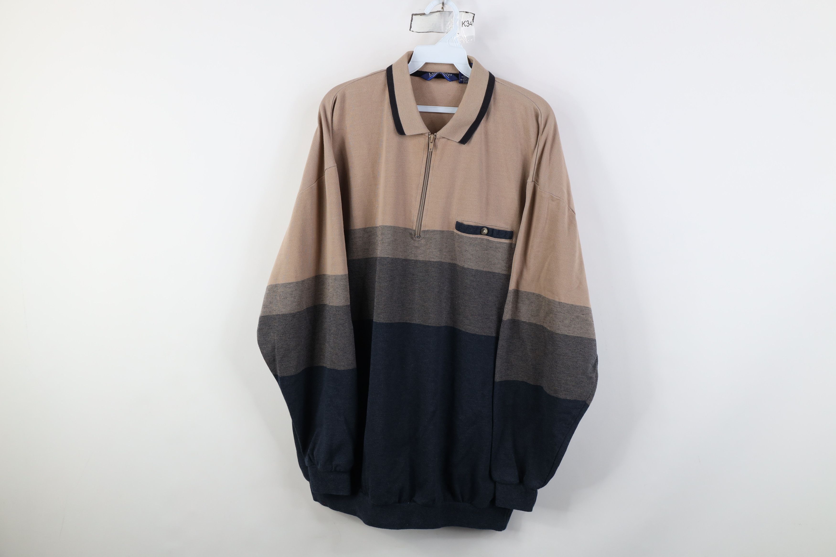 Vintage Vintage 90s Streetwear Half Zip Pullover Long Sleeve Polo Size US XXL / EU 58 / 5 - 1 Thumbnail