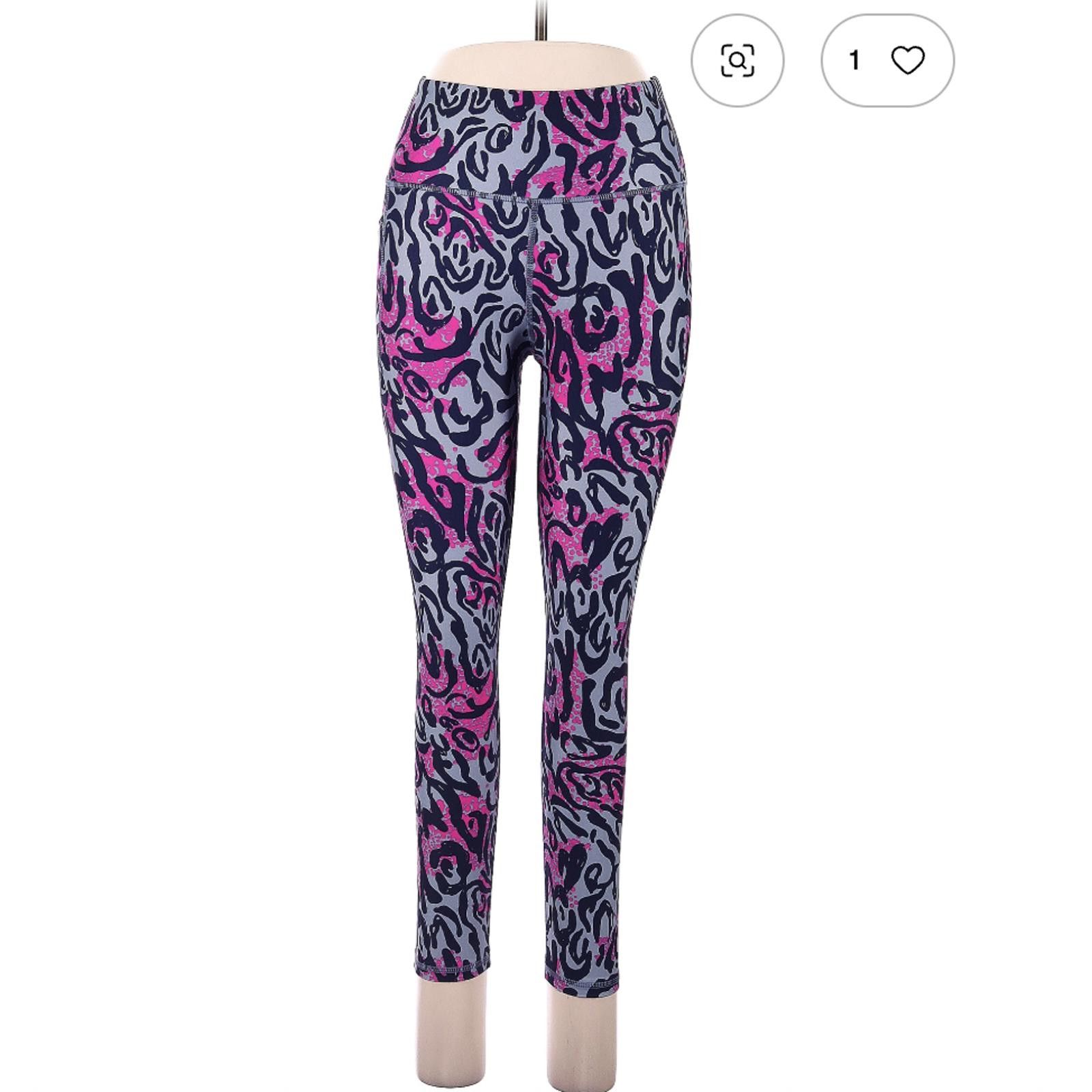 Under Armour Under Armour Pink and Black Patterned Leggings Pants Size M Size 32" / US 10 / IT 46 - 1 Thumbnail
