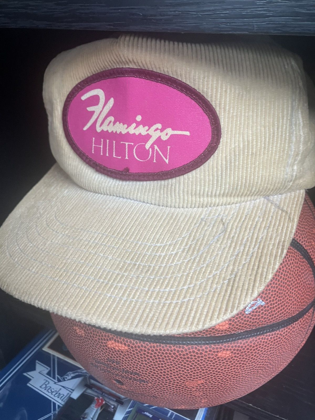 Vintage Vintage Corduroy Hat - Las Vegas Flamingo Hilton retro cap Size ONE SIZE - 5 Thumbnail