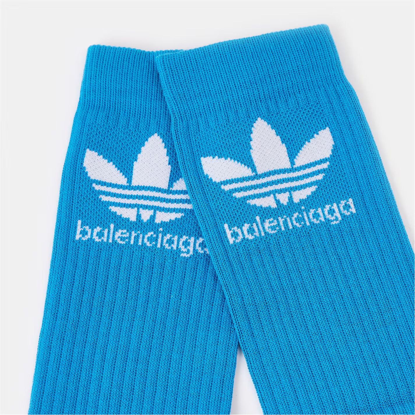 Adidas × Balenciaga o1g2r1mq0226 Size: L / Crew Socks In Blue Size ONE SIZE - 2 Thumbnail