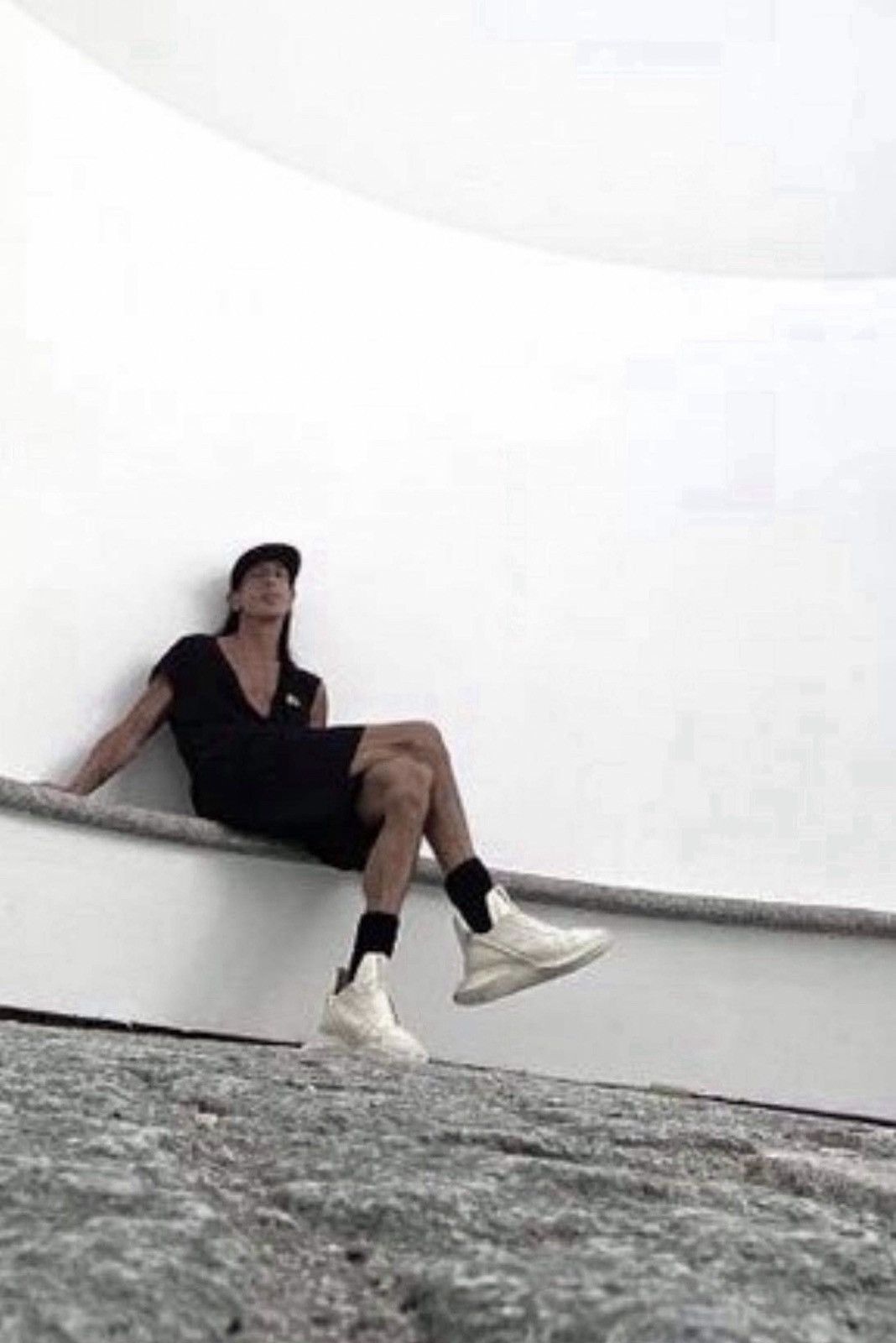 Rick Owens RICK OWENS LEATHER MILK GETH RUNNERS Sz 43 | Grailed