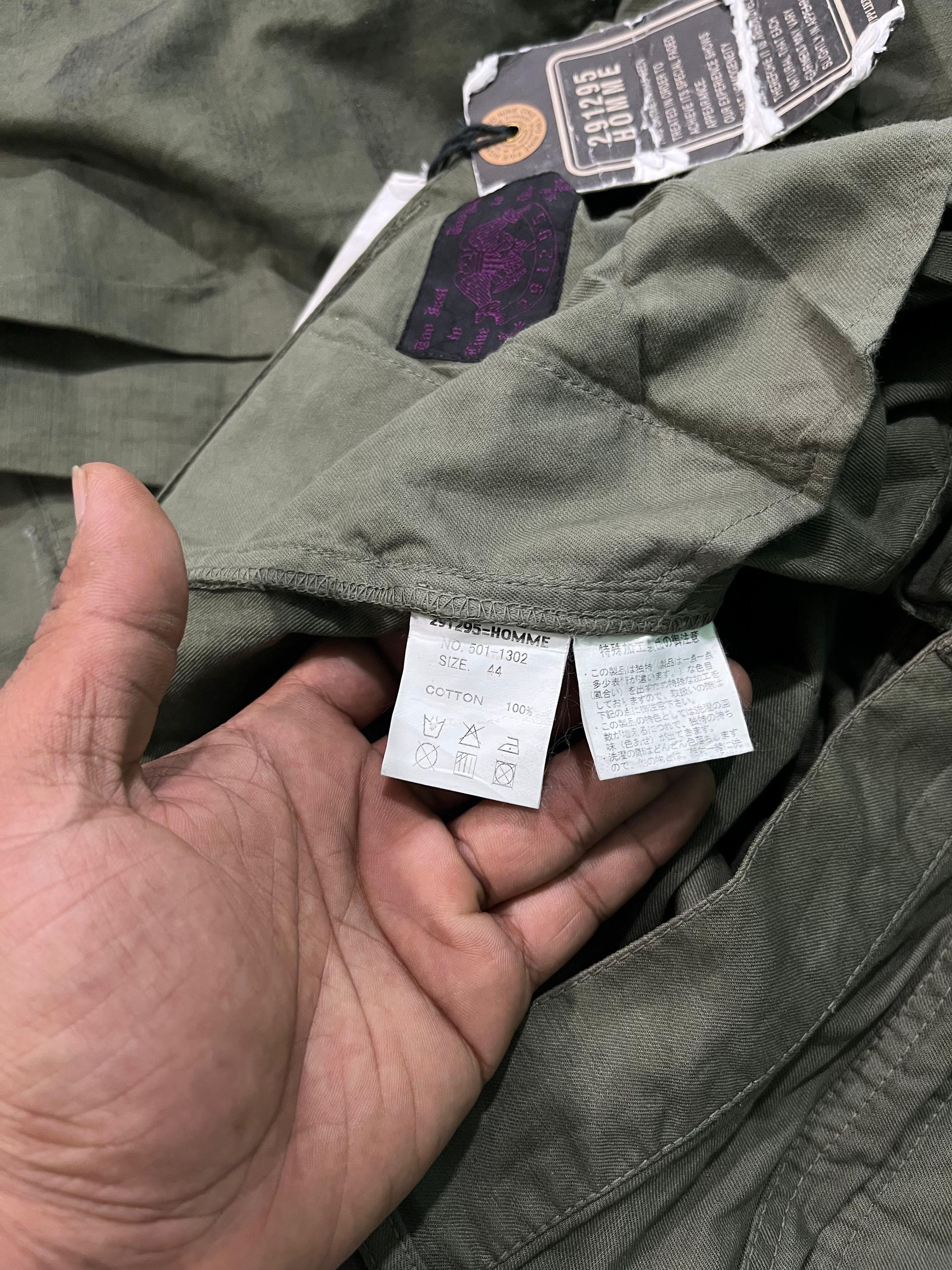 291295=Homme 291295=Homme Double knee Painted Fatigue Pants Size US 31 - 8 Thumbnail