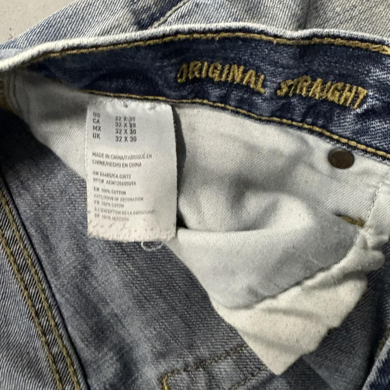 Japanese Brand × Vintage Crazy Vintage Y2K/2000s Baggy Streetwear Skater Style Light Wash Denim Jeans! Size US 32 / EU 48 - 6 Thumbnail