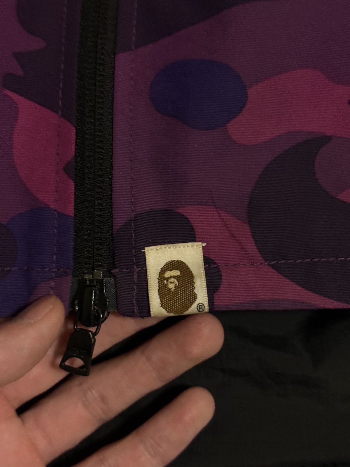 Bape Bape Windbreaker Purple Camo Jacket Size XL Size US XL / EU 56 / 4 - 8 Thumbnail