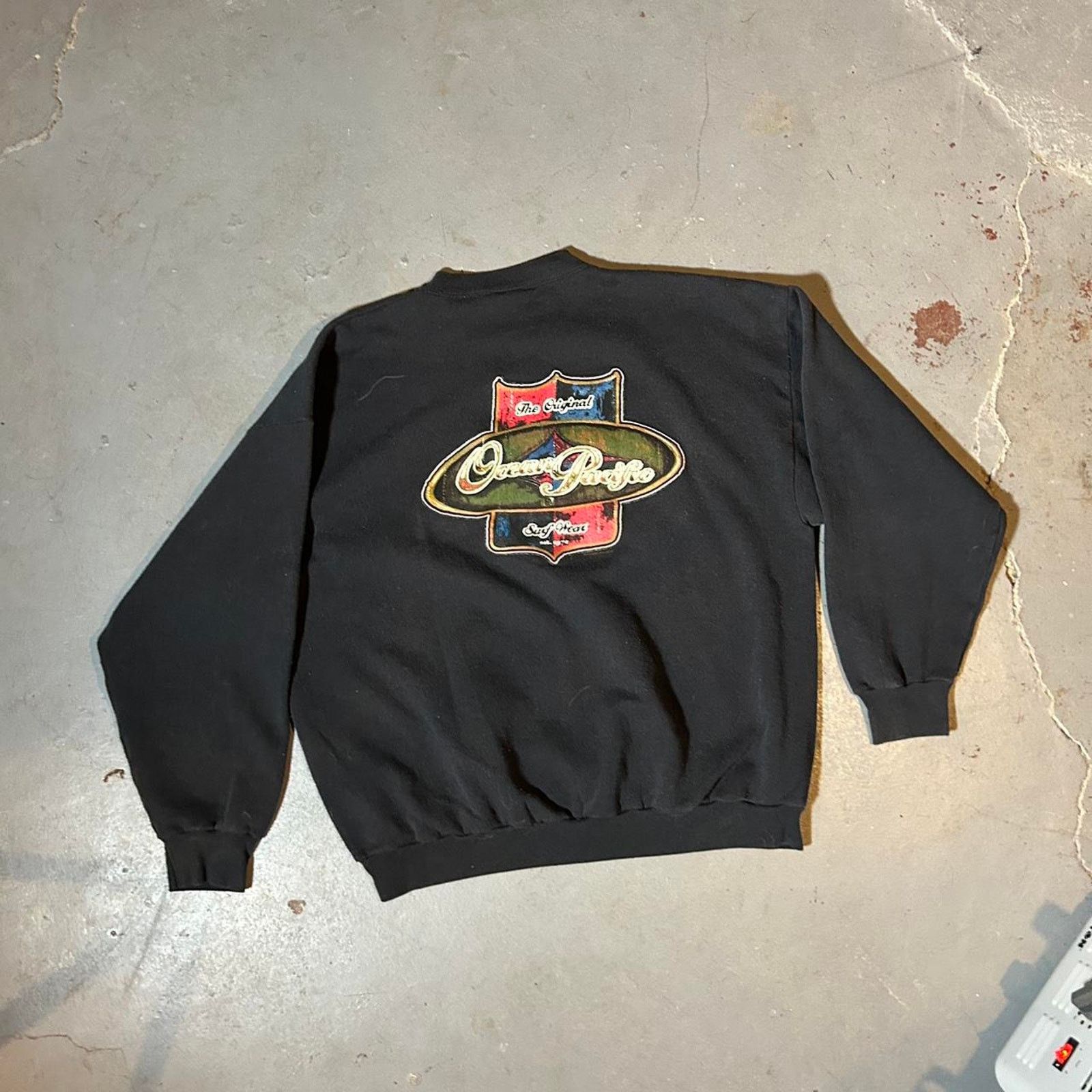 Ocean Pacific 90s black crew neck ocean pacific Size US XL / EU 56 / 4 - 1 Thumbnail