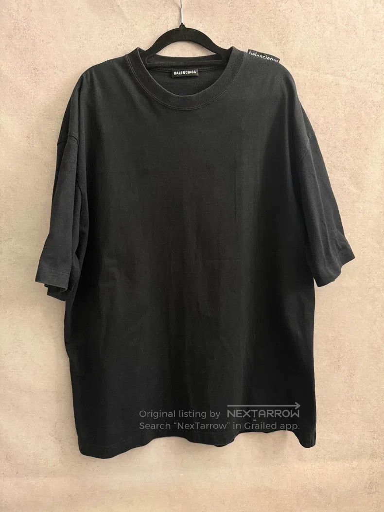 Balenciaga Balenciaga Shoulder Small Label Black Short Sleeve Size US XL / EU 56 / 4 - 1 Thumbnail