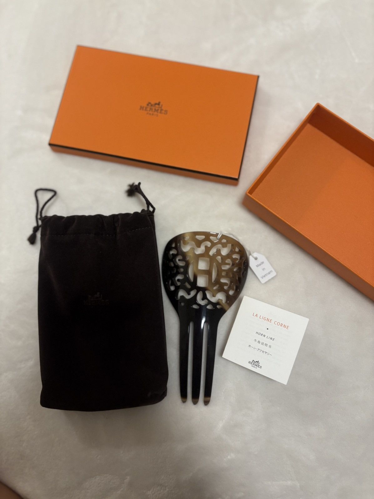 Hermes Hermes- la ligne corne (buffalo horn hair comb) Size ONE SIZE - 1 Thumbnail