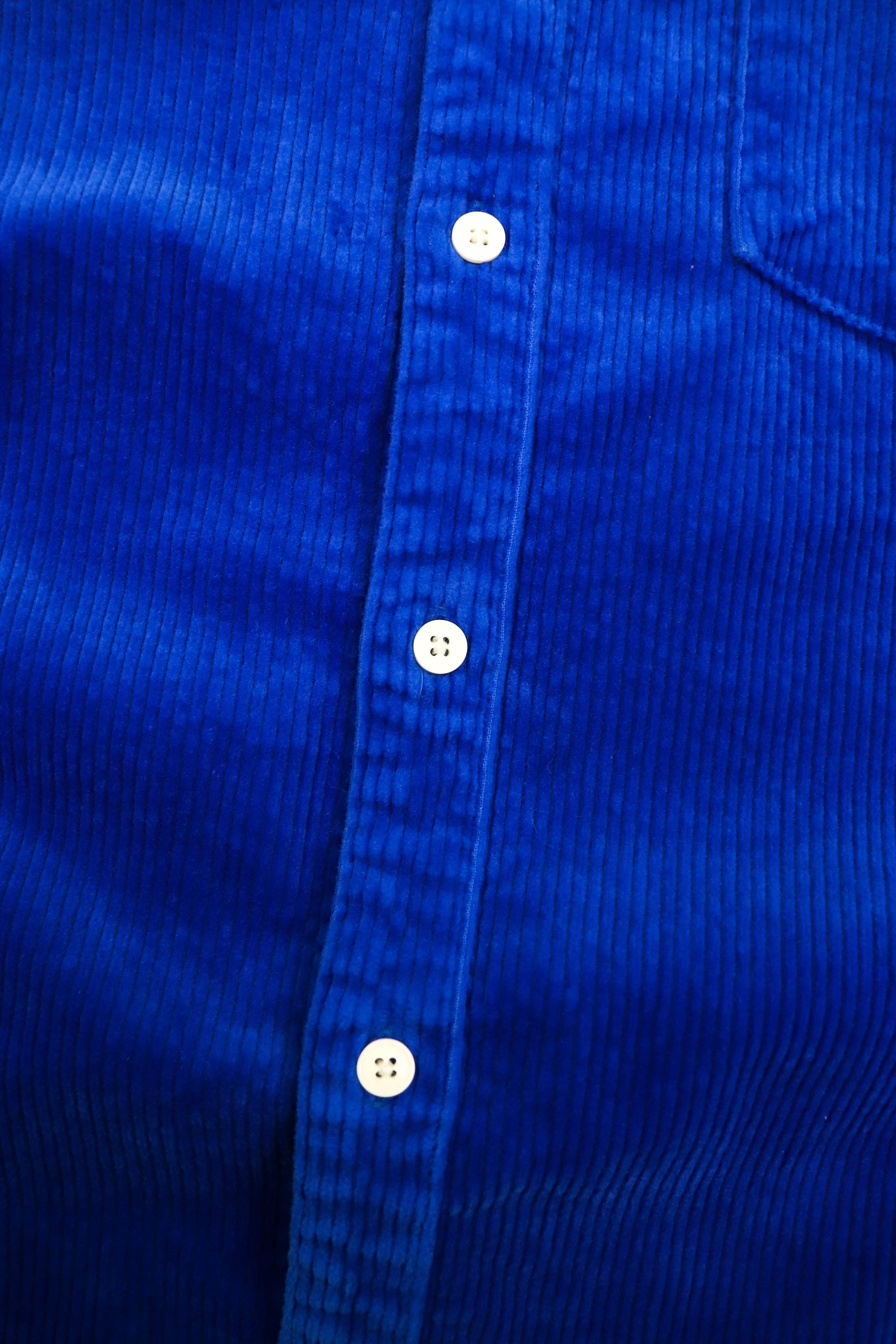 Reserved Review Bright Blue Heavy Corduroy LS Shirt Size US XL / EU 56 / 4 - 8 Thumbnail