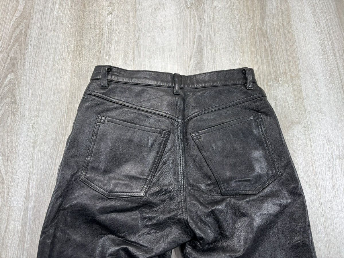 Leather × Vintage Womens biker motorcycle leather pants Bamboo Size 30 Size 24" / US 00 / IT 34 - 9 Thumbnail