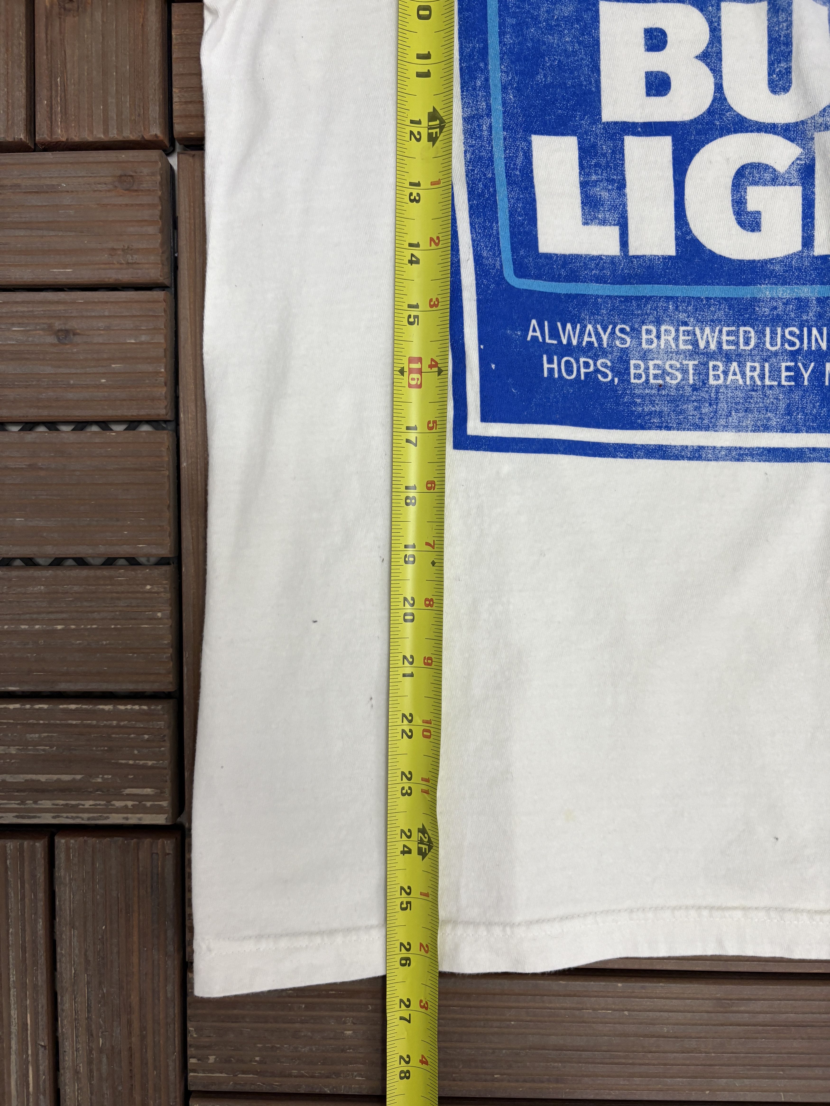 Vintage Bud Light Beer Vintage White T-Shirt Tee Size US M / EU 48-50 / 2 - 7 Thumbnail