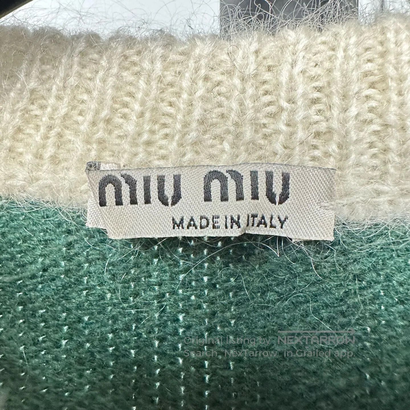 Miu Miu Miu Miu Classic Cartoon Wool Sweater. Size XS / US 0-2 / IT 36-38 - 3 Thumbnail