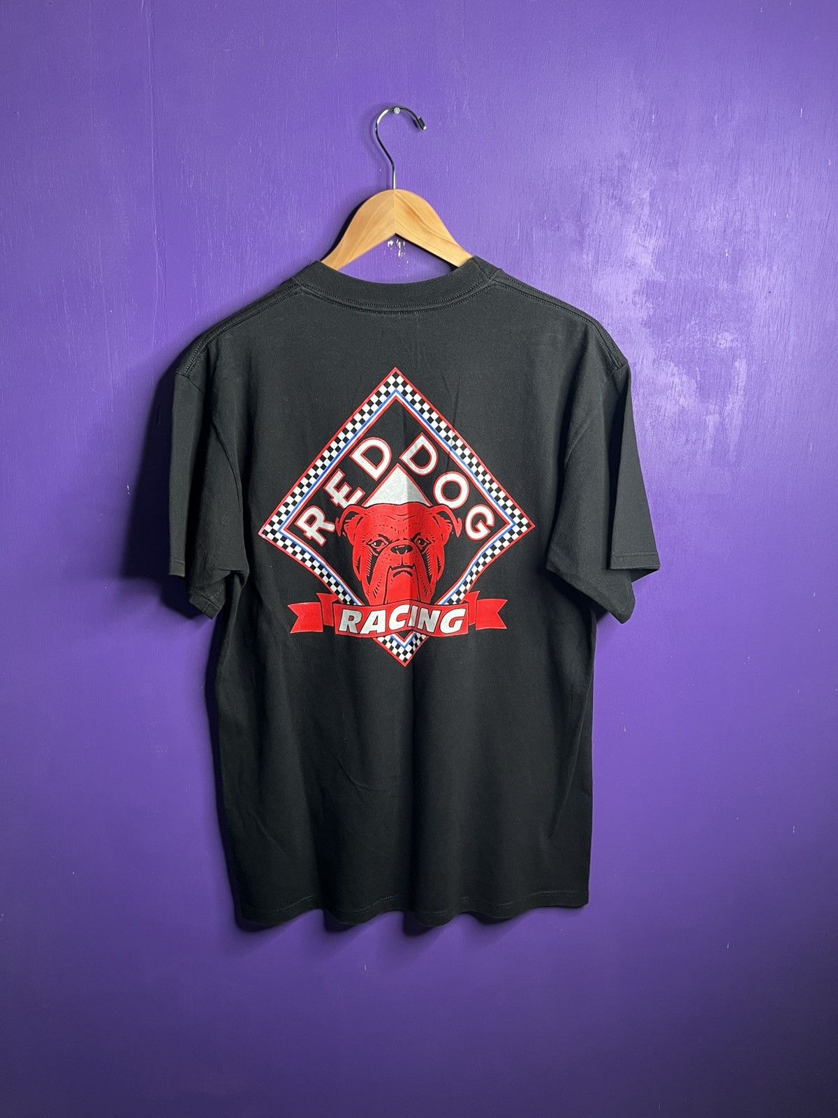 NASCAR × Vintage Vintage 90s Kenny Wallace red dog racing t-shirt Size US L / EU 52-54 / 3 - 2 Thumbnail