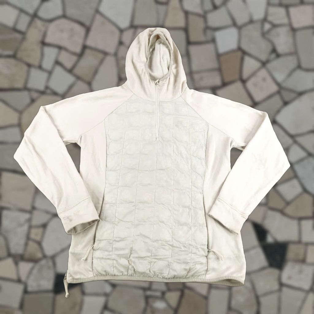 The North Face North Face Jacket Womens Large Hybrid 1/4 Zip Hoodie ThermoBall Eco Pullover ^ Size L / US 10 / IT 46 - 1 Thumbnail