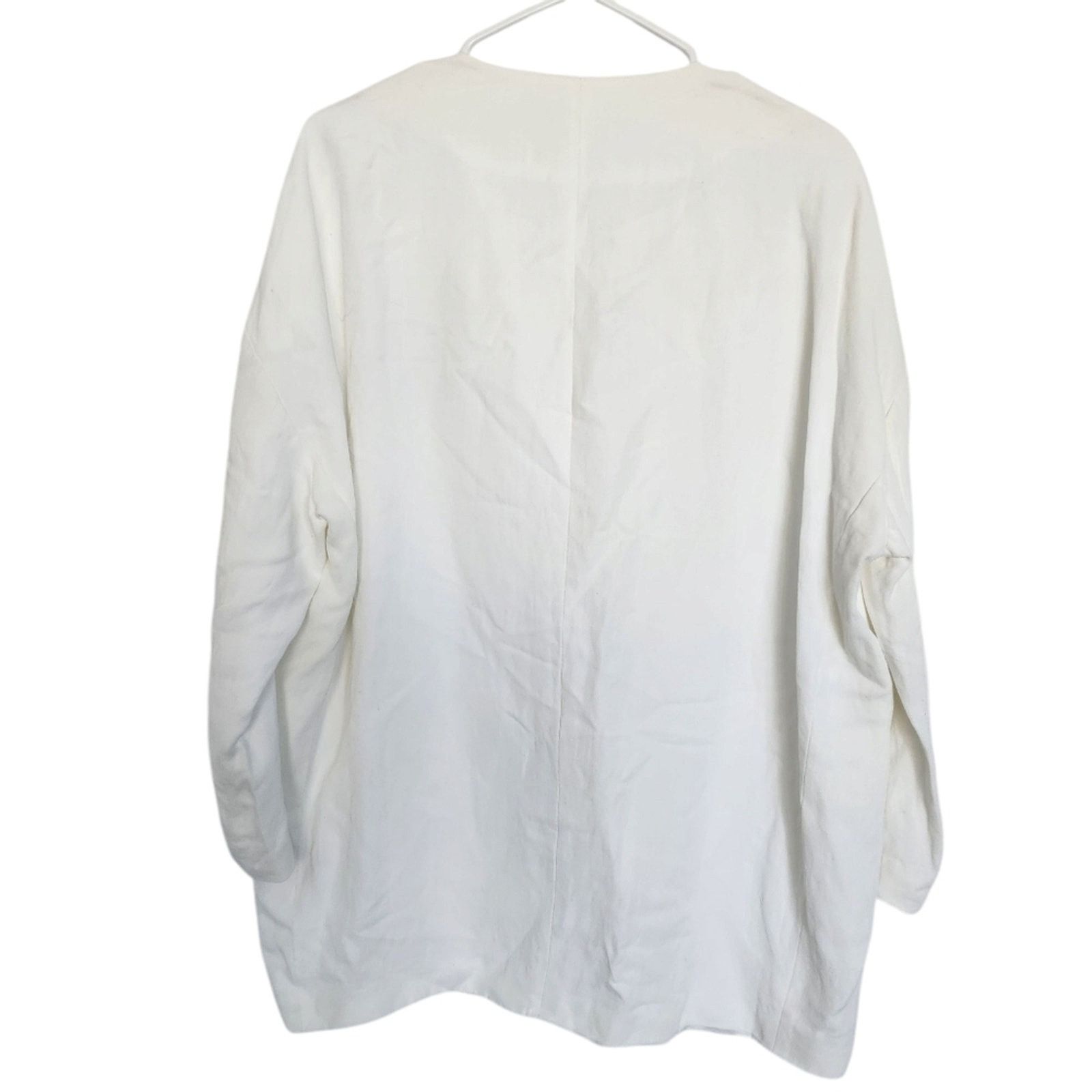 Fabiana Filippi FABIANA FILIPPI Oversized Drop-shoulder Blazer Designer 42/S Size S / US 4 / IT 40 - 2 Thumbnail