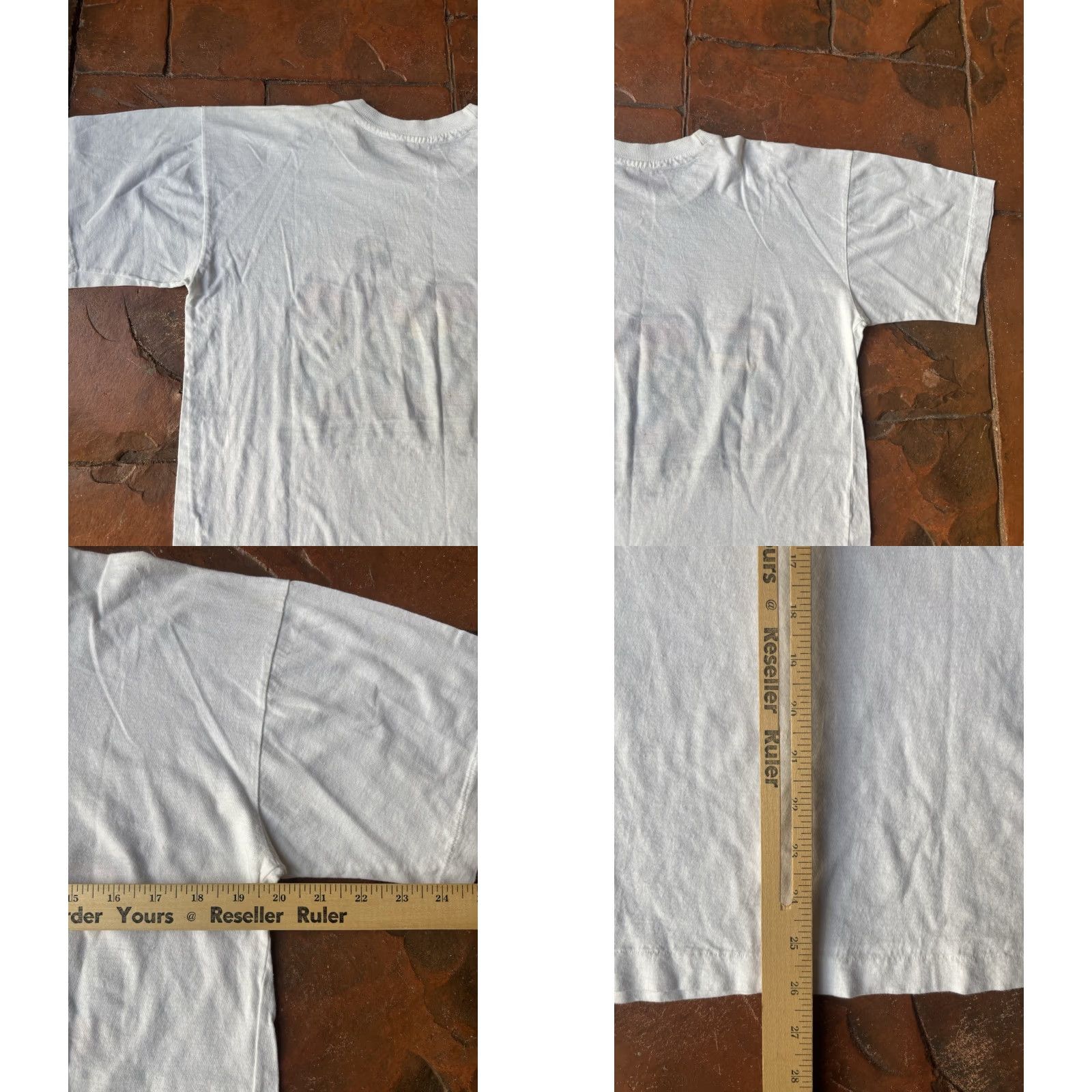 Rainbow VINTAGE 80s Paris France Rainbow Tourist Souvenir T-Shirt Large White Cotton Crew Neck Short Sleeve Men Size US L / EU 52-54 / 3 - 9 Thumbnail