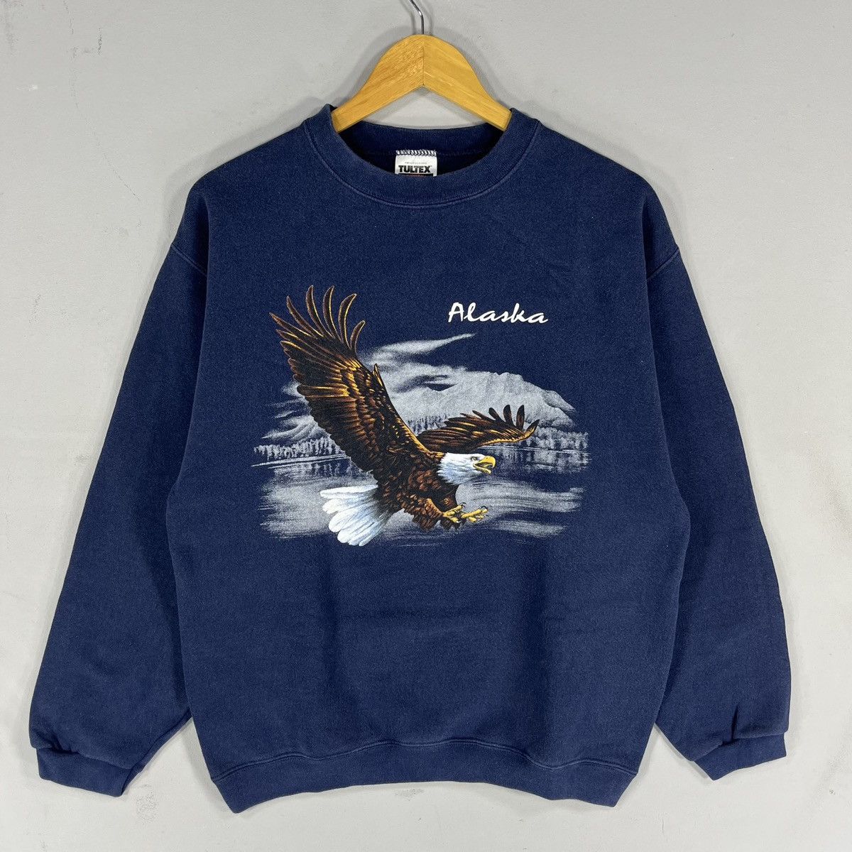 Tultex × Vintage VINTAGE TULTEX ALASKA AMERICAN BALD EAGLE PRINTED BIG LOGO Size US M / EU 48-50 / 2 - 1 Thumbnail