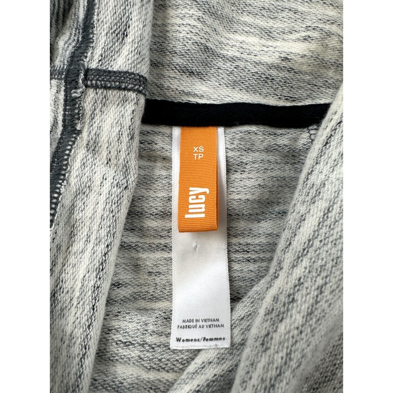 Vintage Lucy Sweatshirt XS Gray Women's Pullover Lightweight Funnel Neck, Regular Fit, Pre-owned Size XS / US 0-2 / IT 36-38 - 2 Thumbnail
