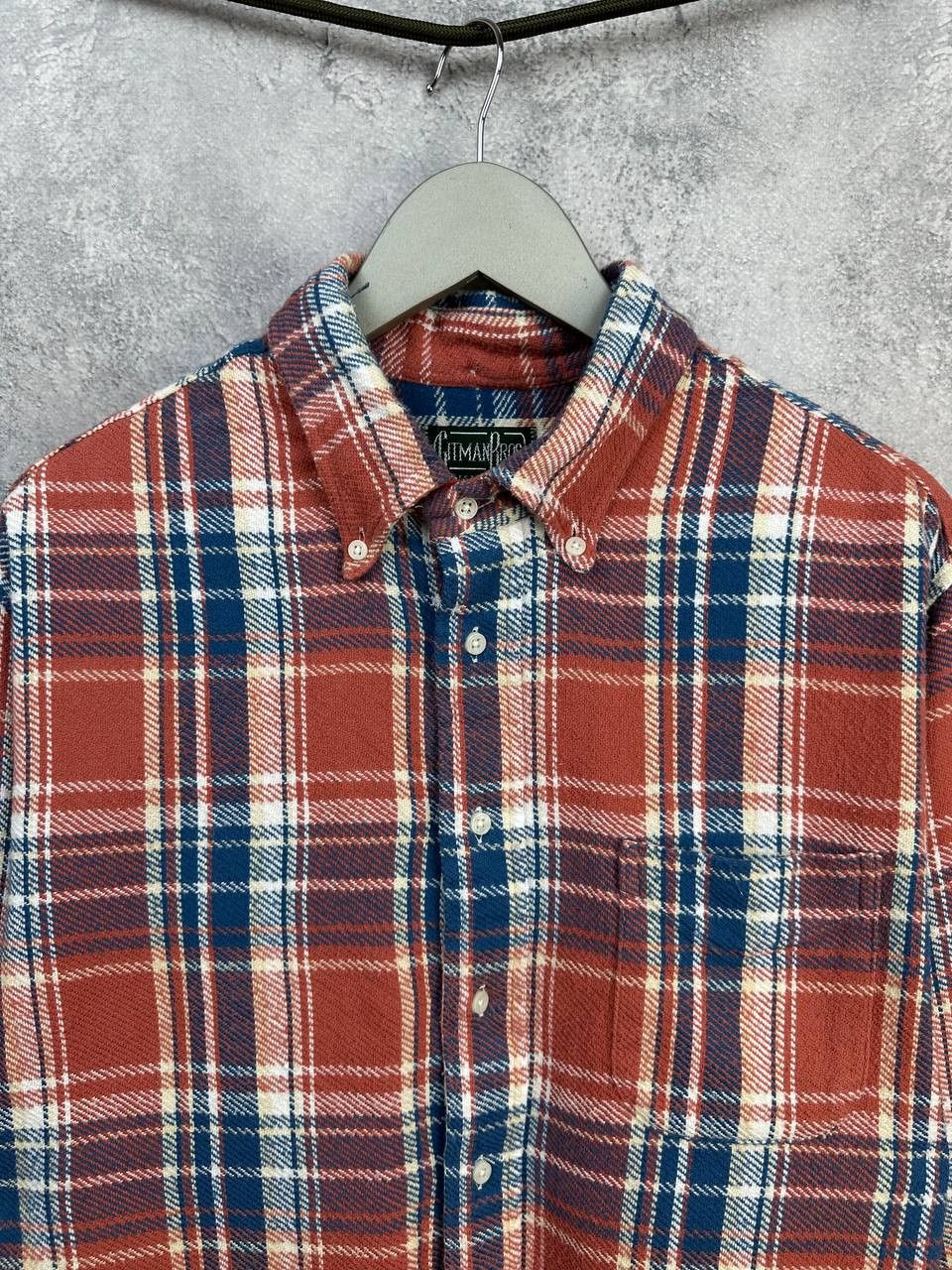 Gitman Bros. Vintage Gitman Bros Vintage California Triple Yarn Flannel Shirt USA Size US XL / EU 56 / 4 - 4 Thumbnail