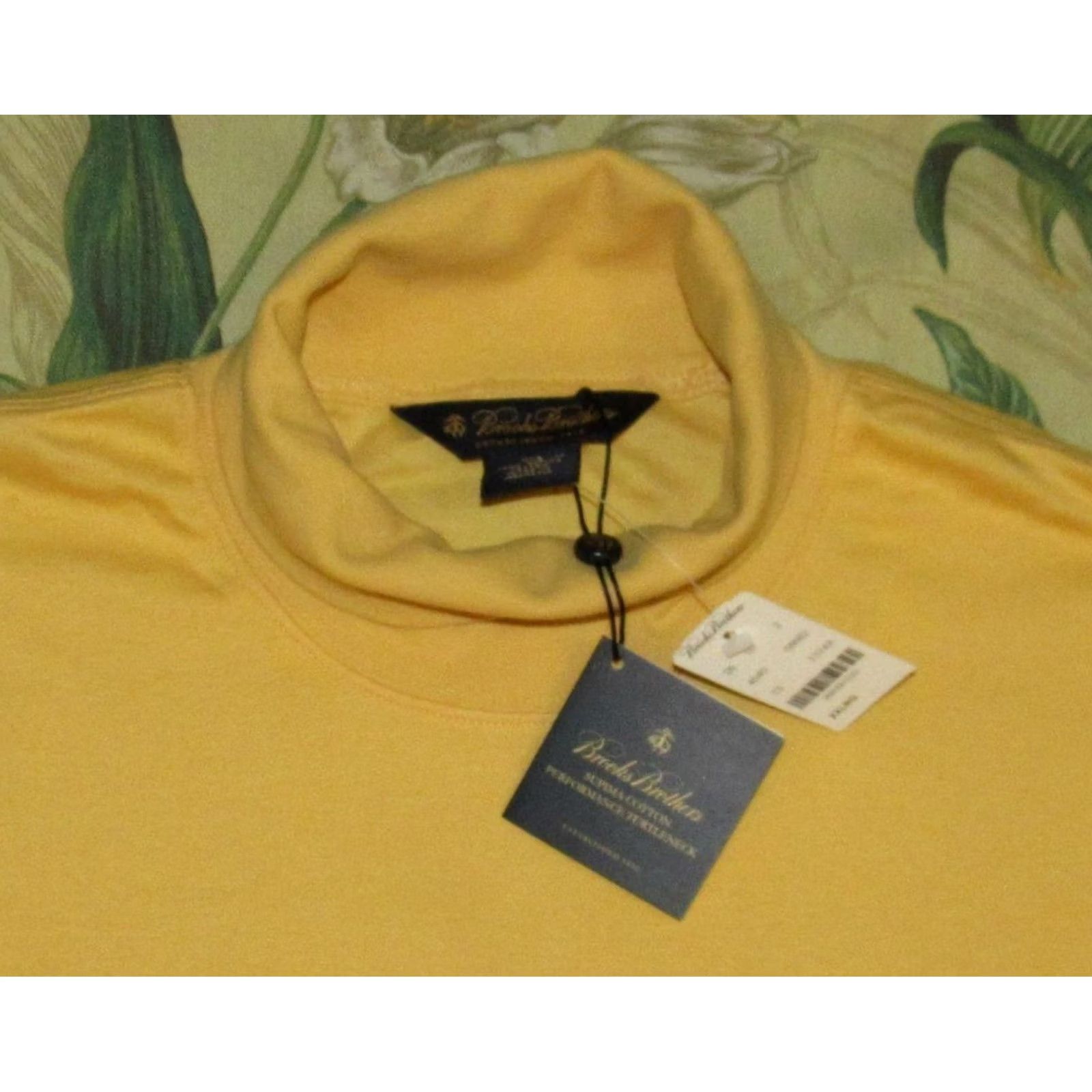 Brooks Brothers BROOKS BROTHERS Yellow Performance Cotton Turtleneck Sweater XXL NWT Mens Pullover 100% Cotton Size US XXL / EU 58 / 5 - 2 Thumbnail