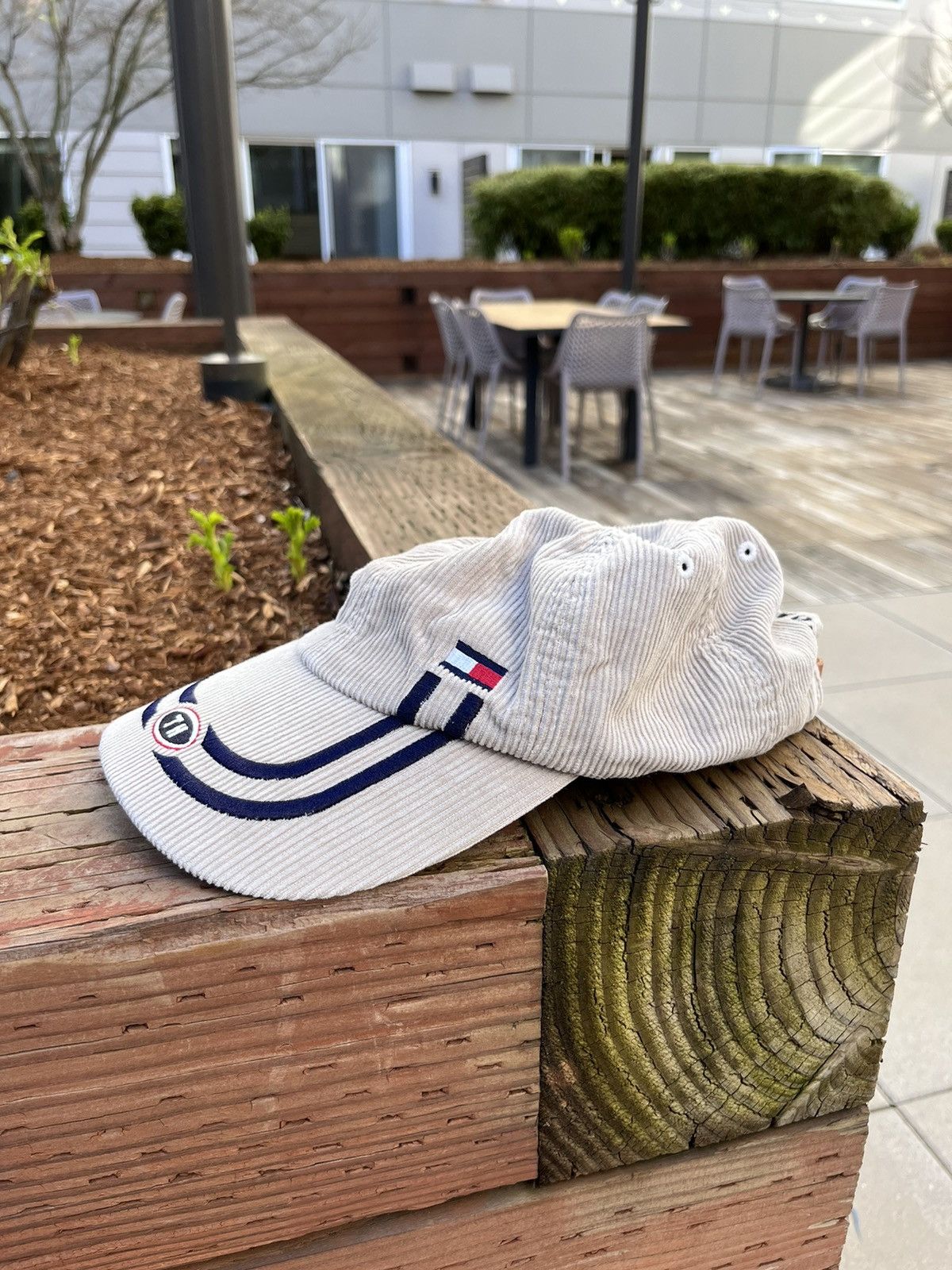 Tommy Hilfiger × Vintage Vintage Tommy Hilfiger Corduroy Cap Hat Y2K Size ONE SIZE - 2 Thumbnail