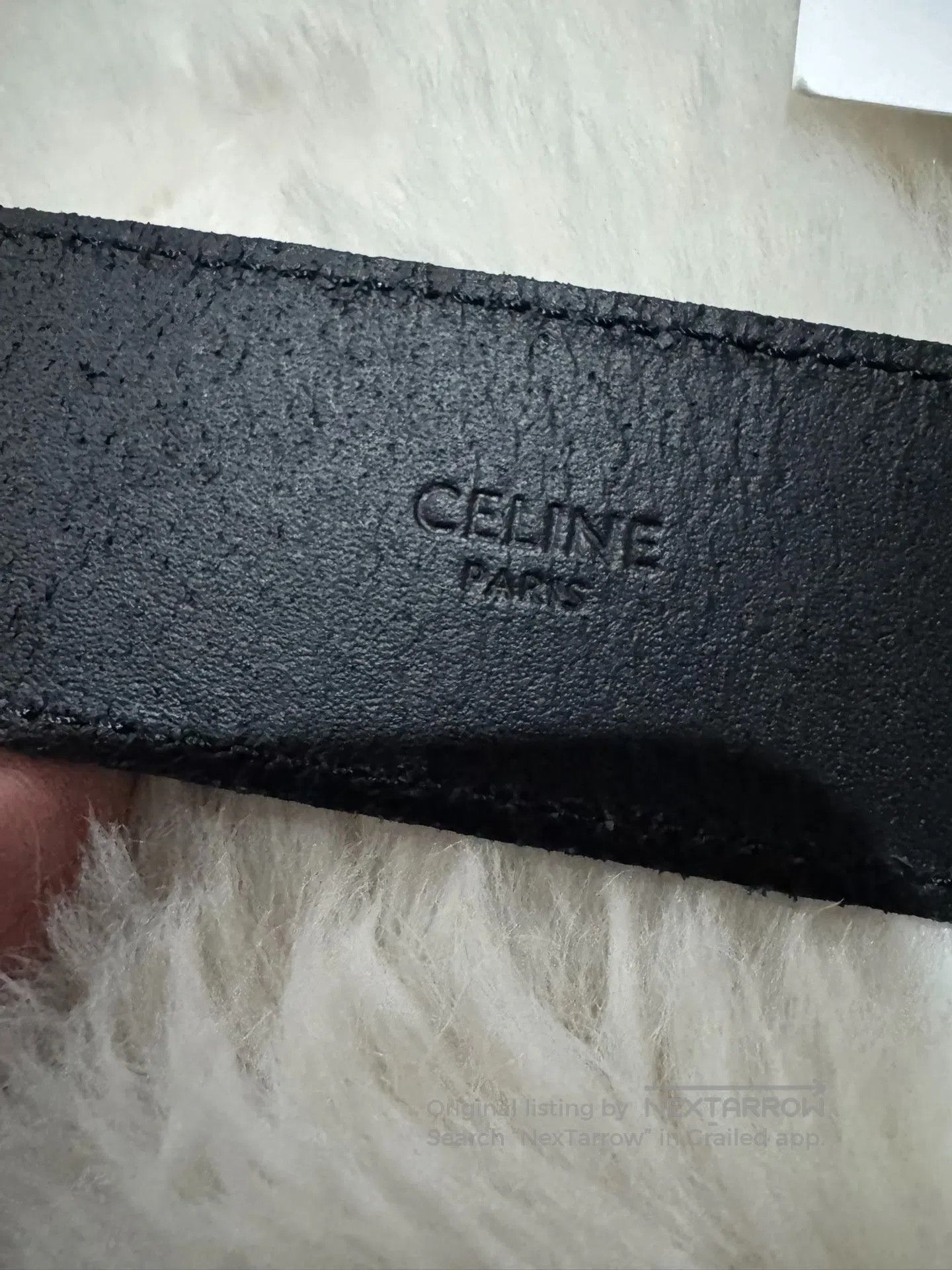 Celine CELINE size 85 Black and Gold Triumph Belt| Size ONE SIZE - 7 Thumbnail