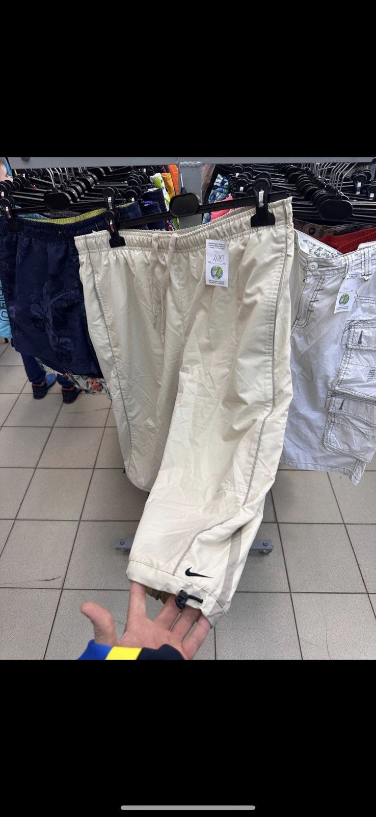 Nike × Vintage Vintage Nike drill shorts Y2K rare logo size XL Size US 36 / EU 52 - 1 Preview
