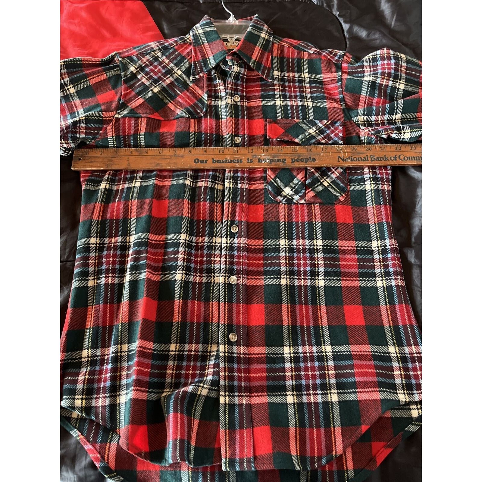 Pendleton Pendleton Lobo VTG Mens M red plaid long sleeve wool flannel Size US M / EU 48-50 / 2 - 20 Thumbnail