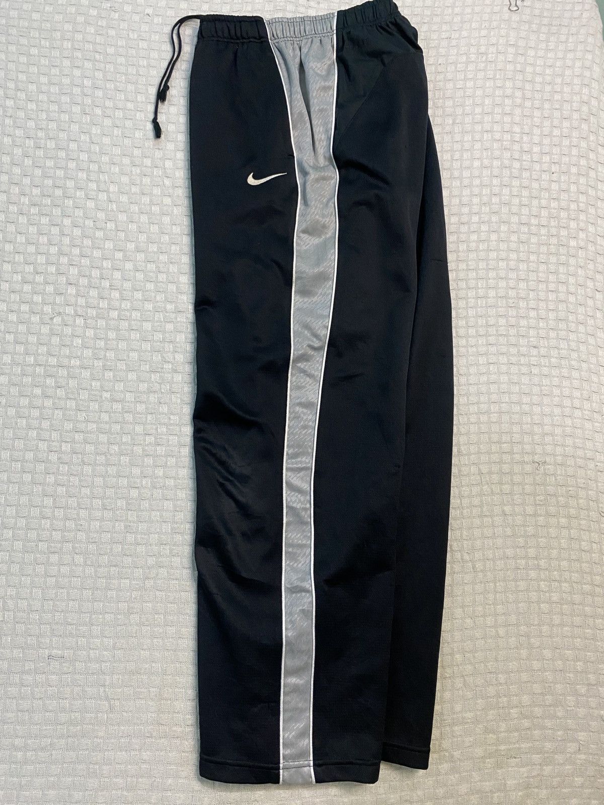 Carhartt Wip × Nike 💥 VINTAGE NIKE 90S BAGGY WIDE LEG SWOOSH TRACK PANTS Y2K Size US 28 / EU 44 - 2 Thumbnail