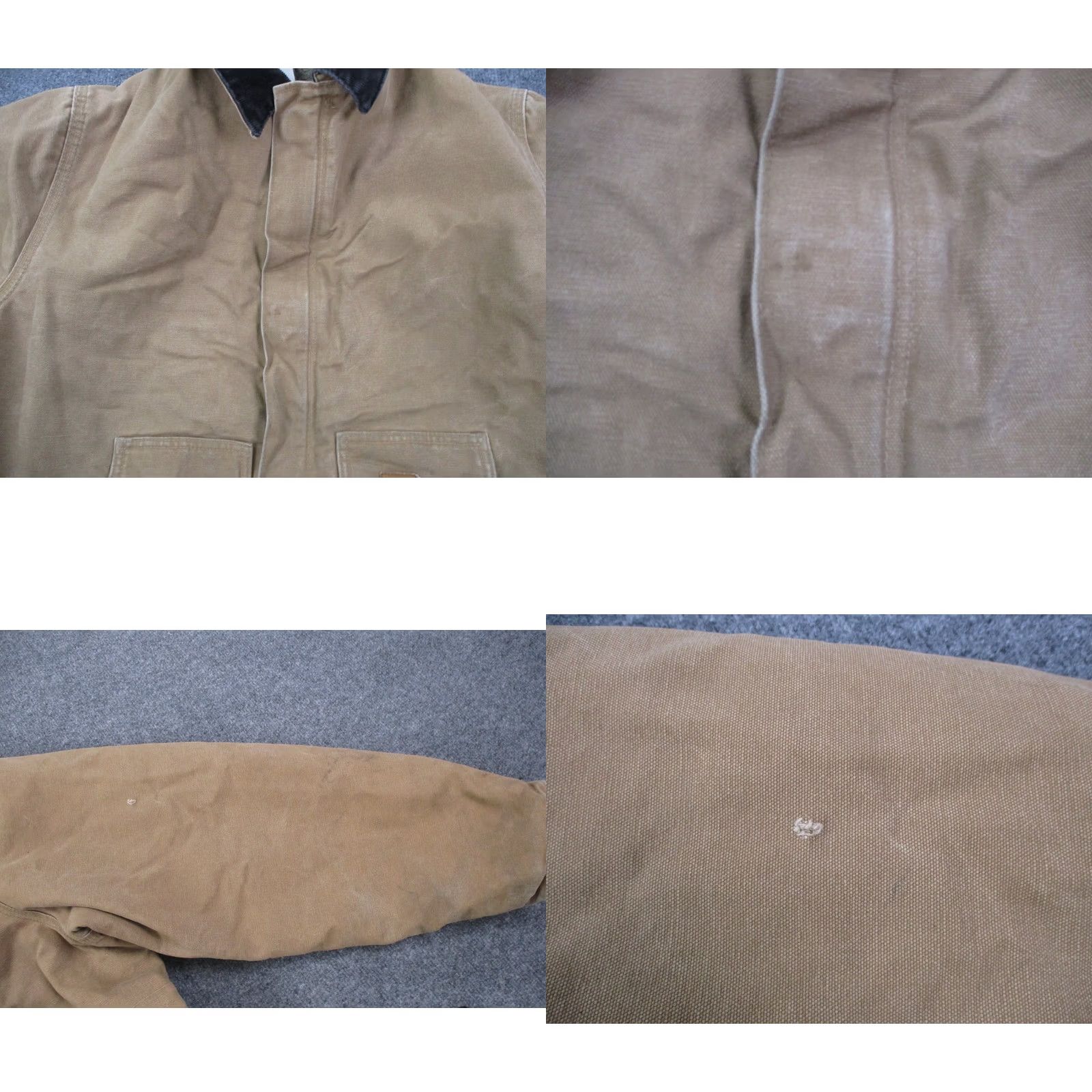 Carhartt Carhartt Jacket Mens 2XLT Beige Chore Coat Sherpa Lined Outdoors Work J184 CML Jacket 2XLT Brown Full Zip Cotton Canvas Windbreaker Mens Size US XXL / EU 58 / 5 - 9 Thumbnail