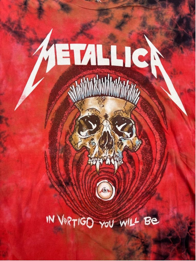 Metallica Men's Metallica T-Shirt Size L Red Black Tie Dye Size US L / EU 52-54 / 3 - 6 Thumbnail