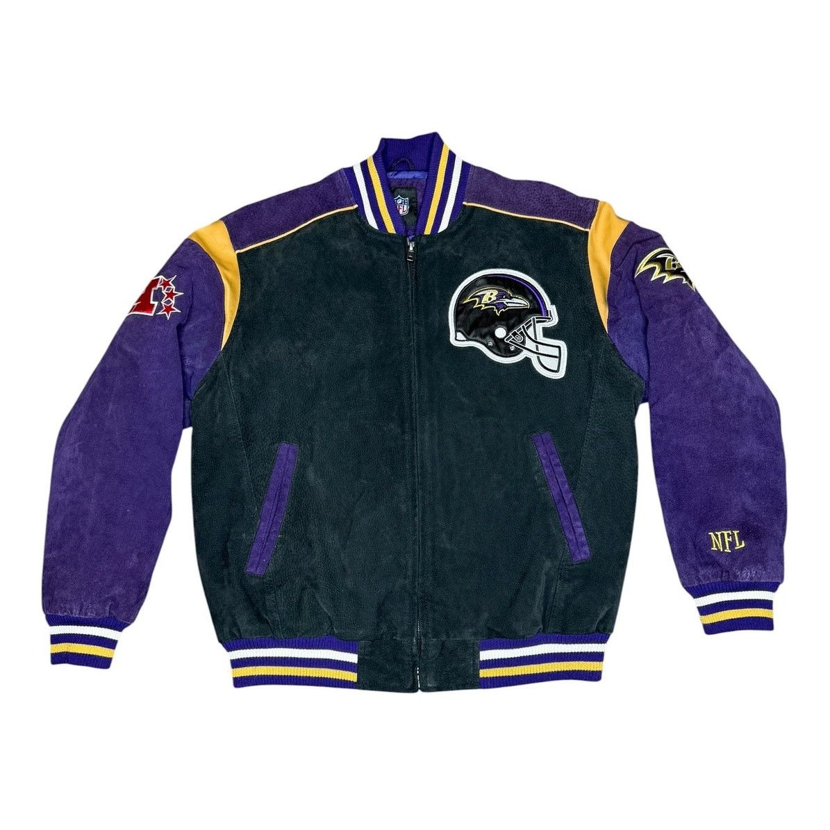 NFL × Vintage Vintage Baltimore Ravens NFL Bomber Jacket Size US L / EU 52-54 / 3 - 2 Thumbnail
