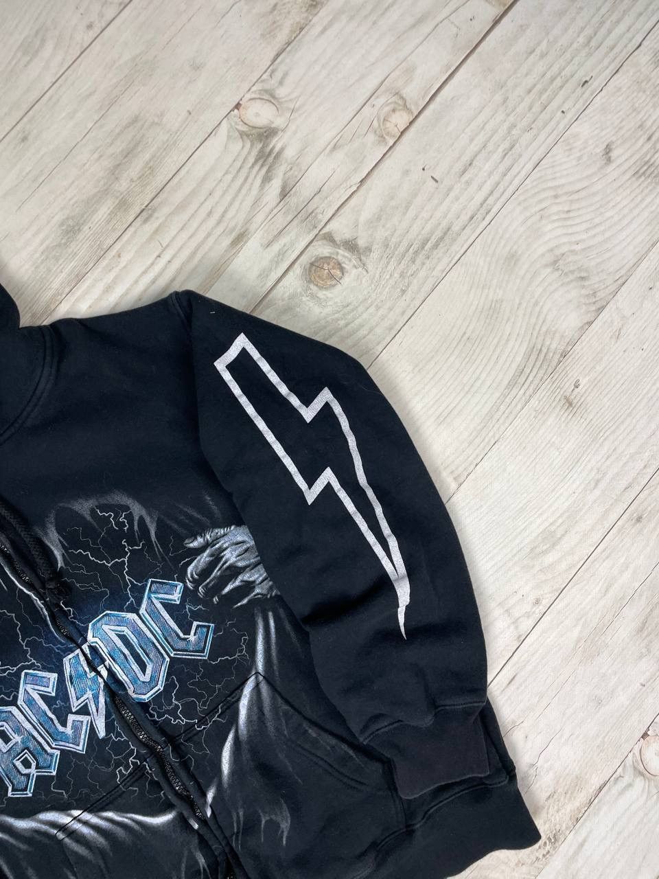 AC/DC Vintage AC/DC Hoodie Full Zip Rock Band Y2K 00s Size US XL / EU 56 / 4 - 4 Thumbnail