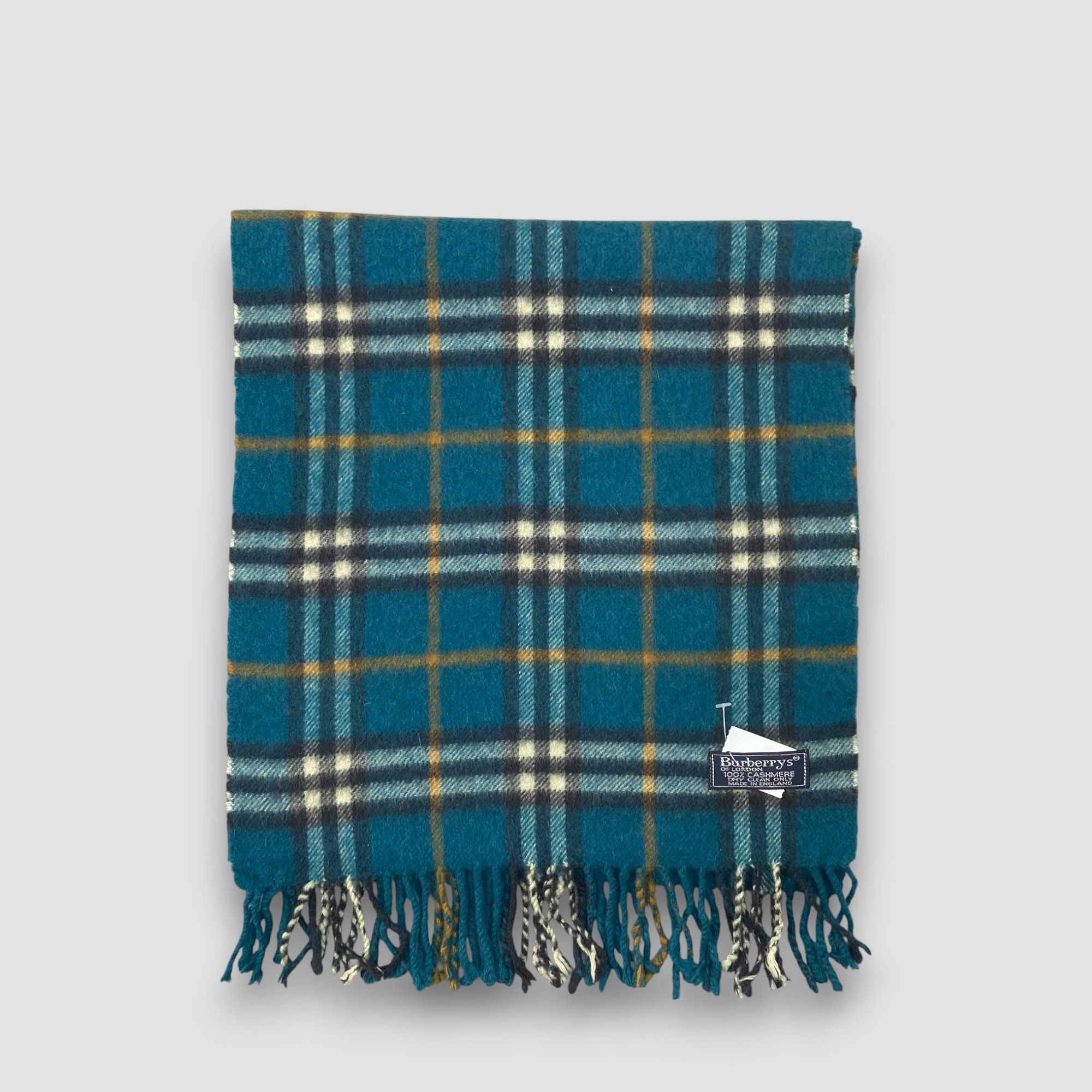 Burberry Vintage Burberry Scarf Muffler Wool Cashmere Check Scarves Size ONE SIZE - 3 Thumbnail