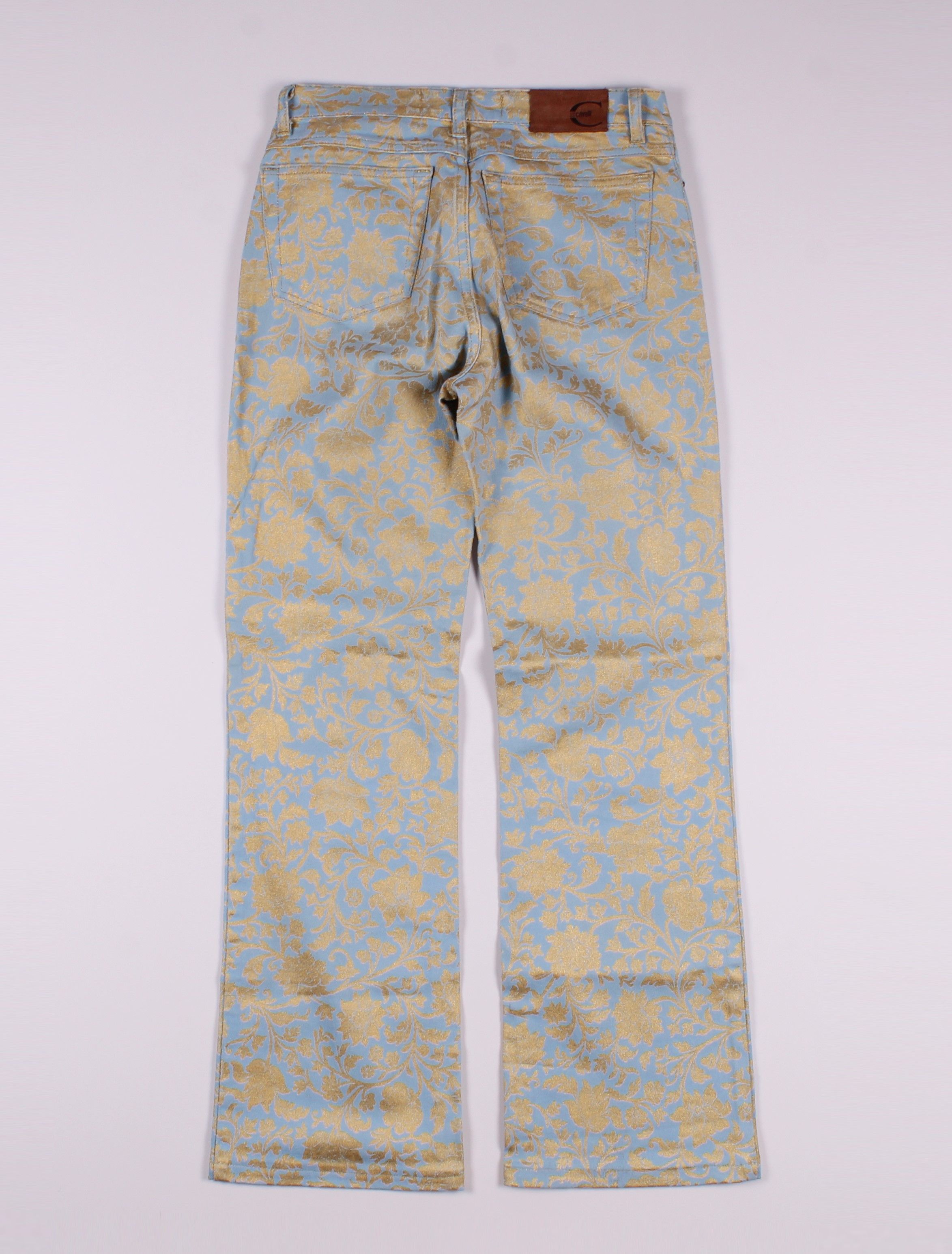 Just Cavalli Vintage Just Cavalli Floral Baroque Bootcut Denim Jeans Size 28" / US 6 / IT 42 - 8 Thumbnail