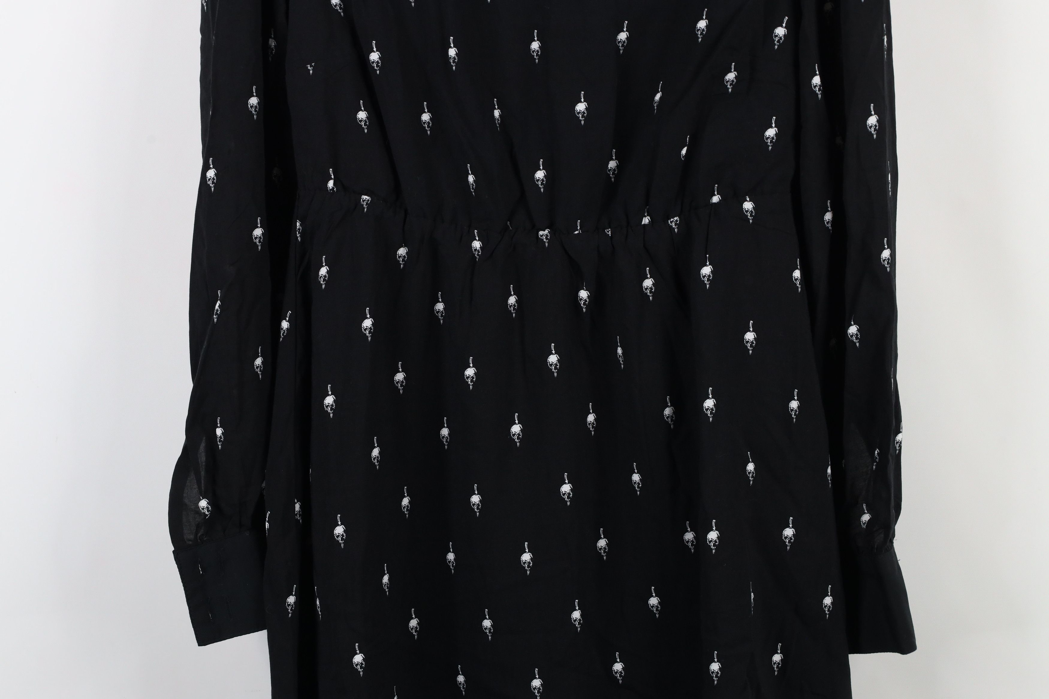 Vintage Y2K Goth Wednesday Addams Family Skull Knife Dress Size S / US 4 / IT 40 - 3 Thumbnail