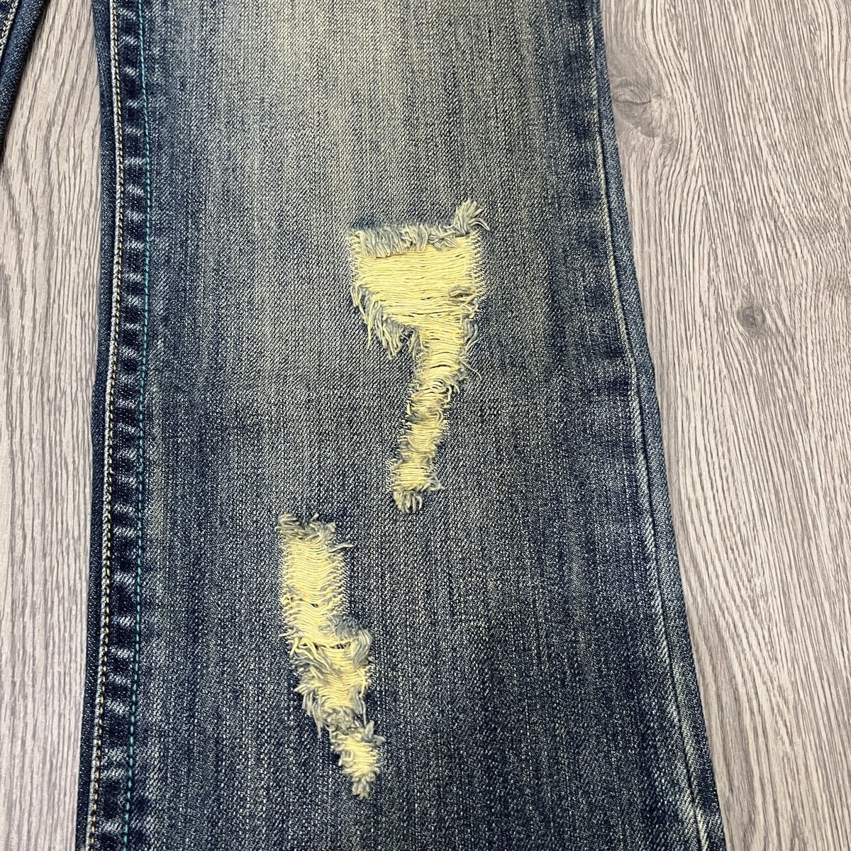 14th Addiction Riot - Thrashed Fading Denim ifsix Lgb Style shibuya tokyo Size US 30 / EU 46 - 9 Thumbnail