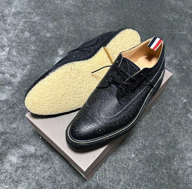 Thom Browne Thom Browne Black carved leather shoes Size US 11.5 / EU 44-45 - 1 Thumbnail