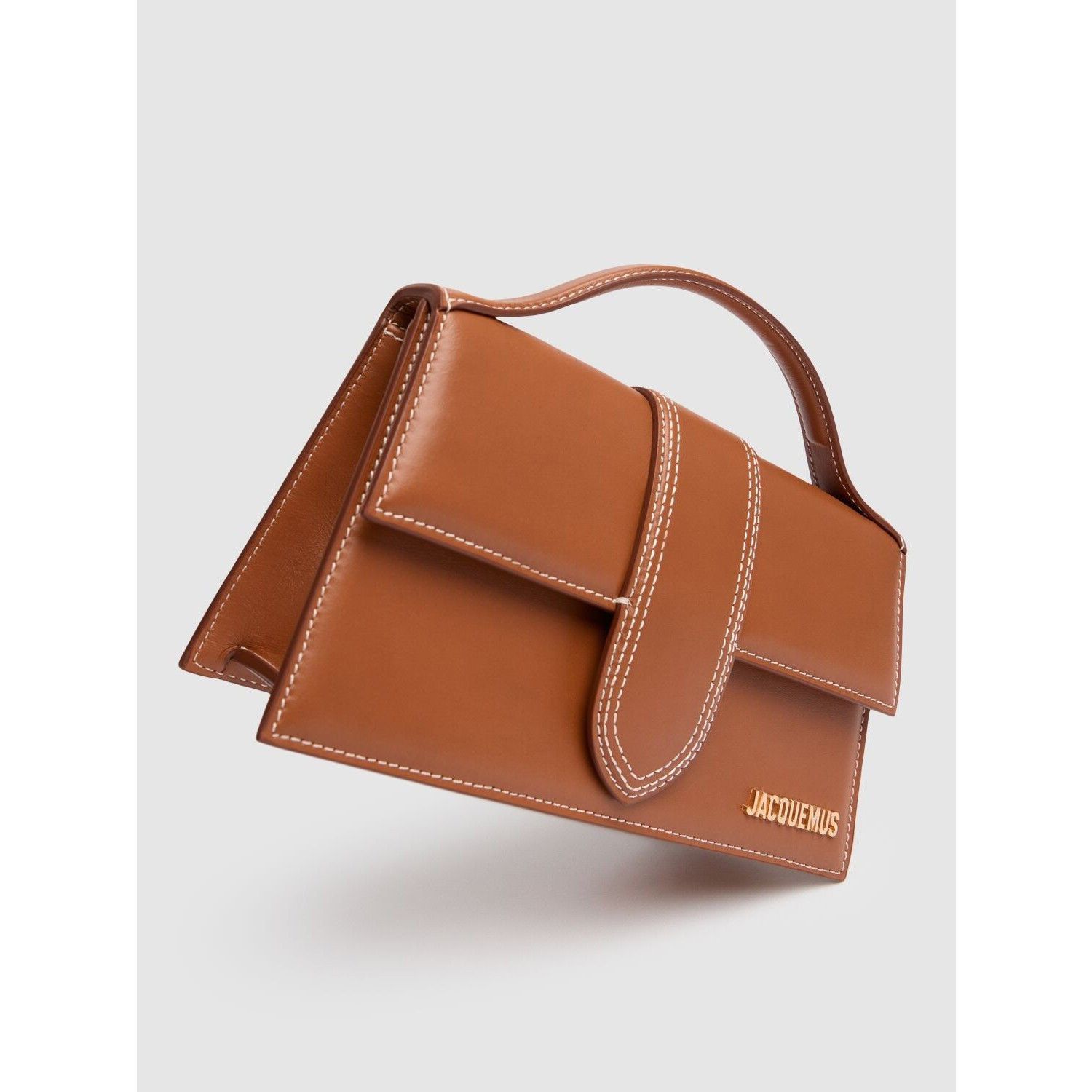 Jacquemus JACQUEMUS Le Grand Bambino Light Brown Leather Shoulder Bag Size ONE SIZE - 2 Thumbnail