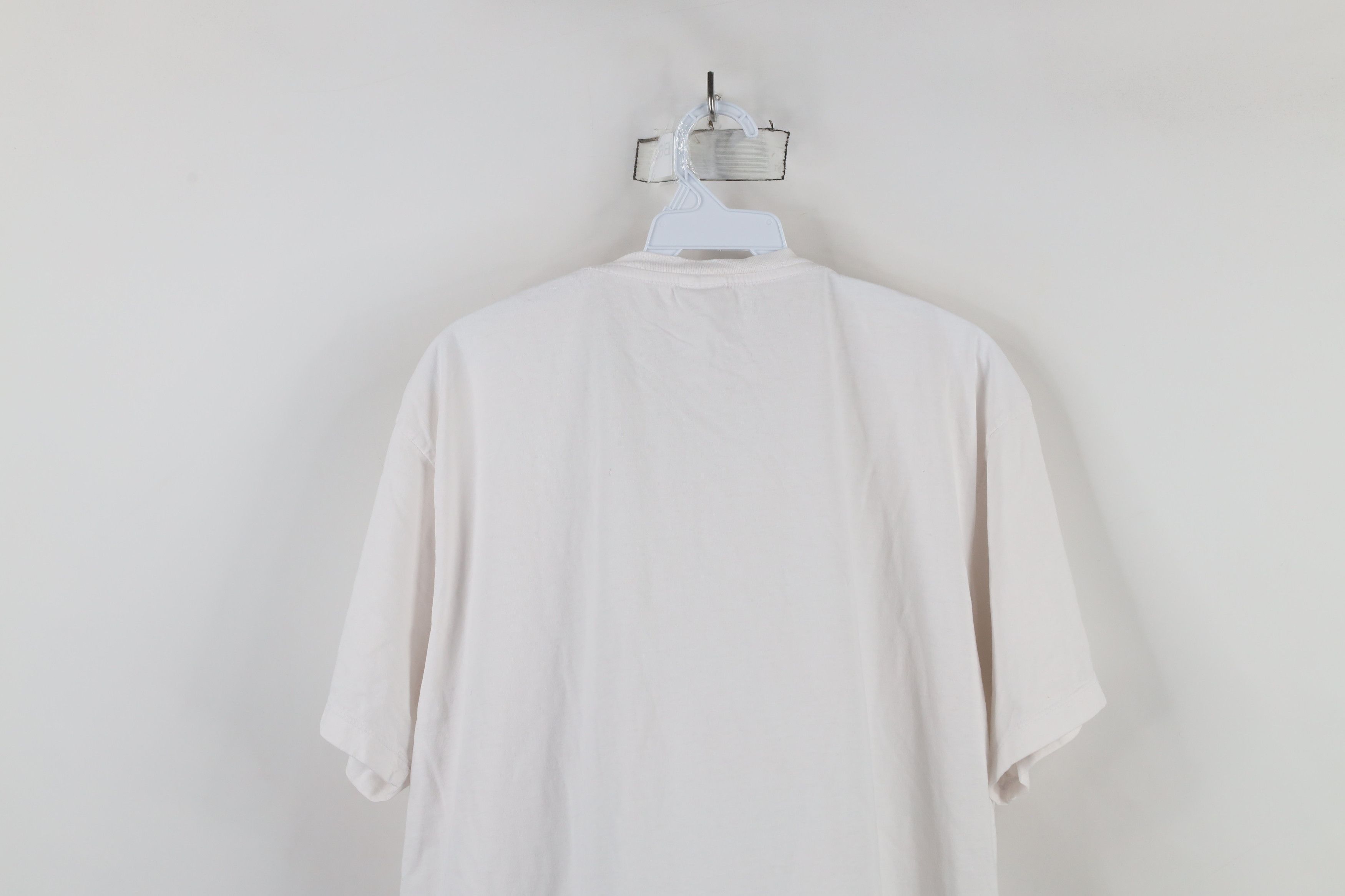 Lee × Vintage Vintage 90s Lee Combed Cotton Short Sleeve T-Shirt White Size US XL / EU 56 / 4 - 12 Thumbnail